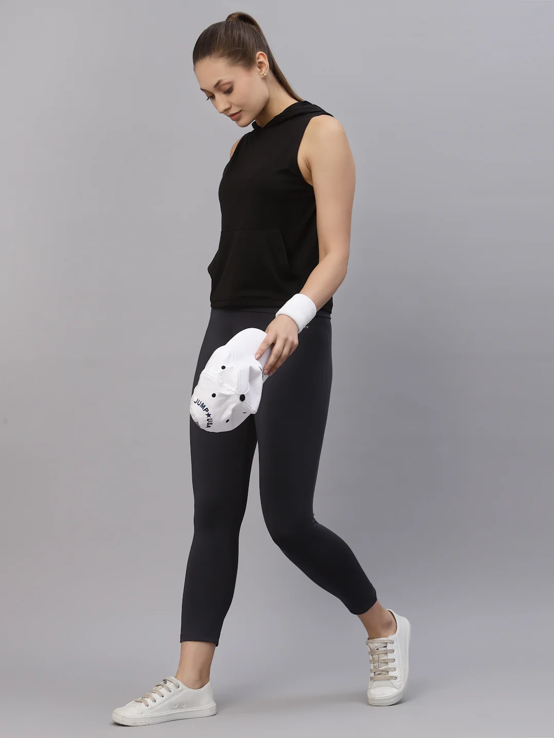 Women Black Activewear Top - Image 3