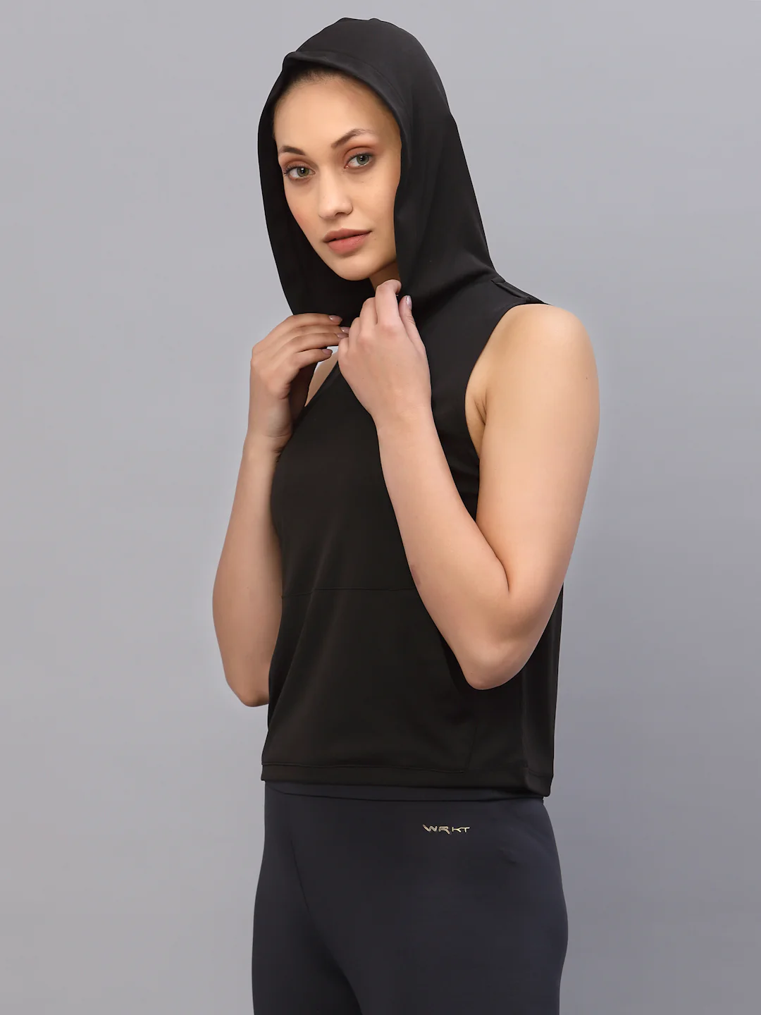 Women Black Activewear Top - Image 4