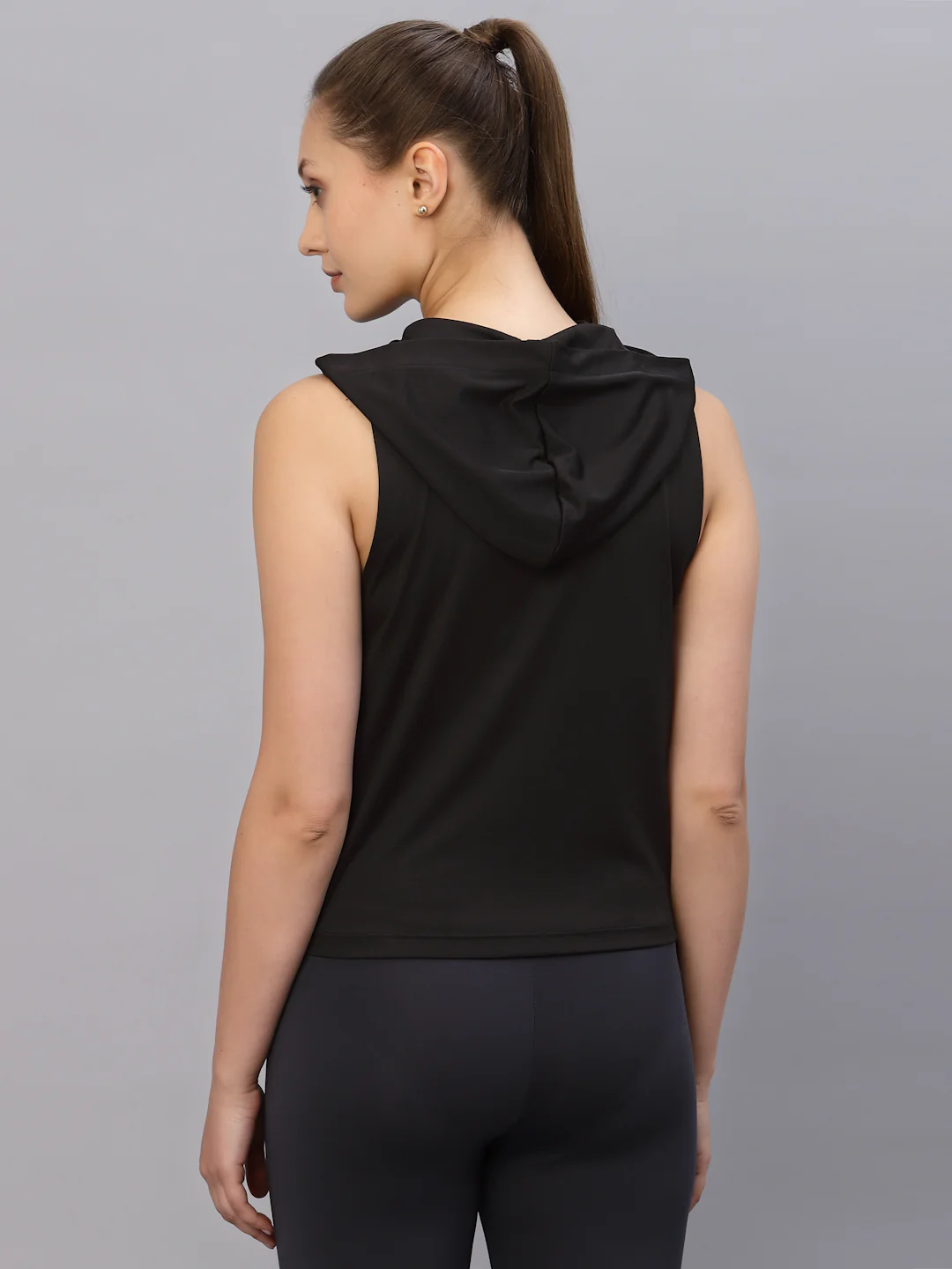 Women Black Activewear Top - Image 5