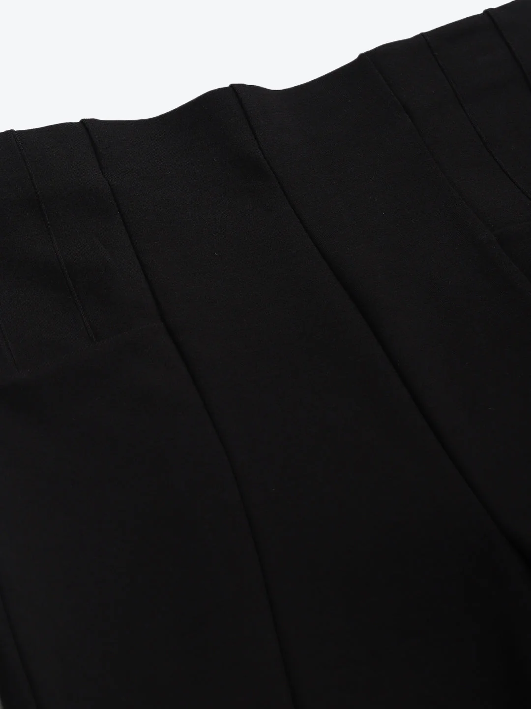 Women Black Back Zipper High Waist Jeggings - Image 5