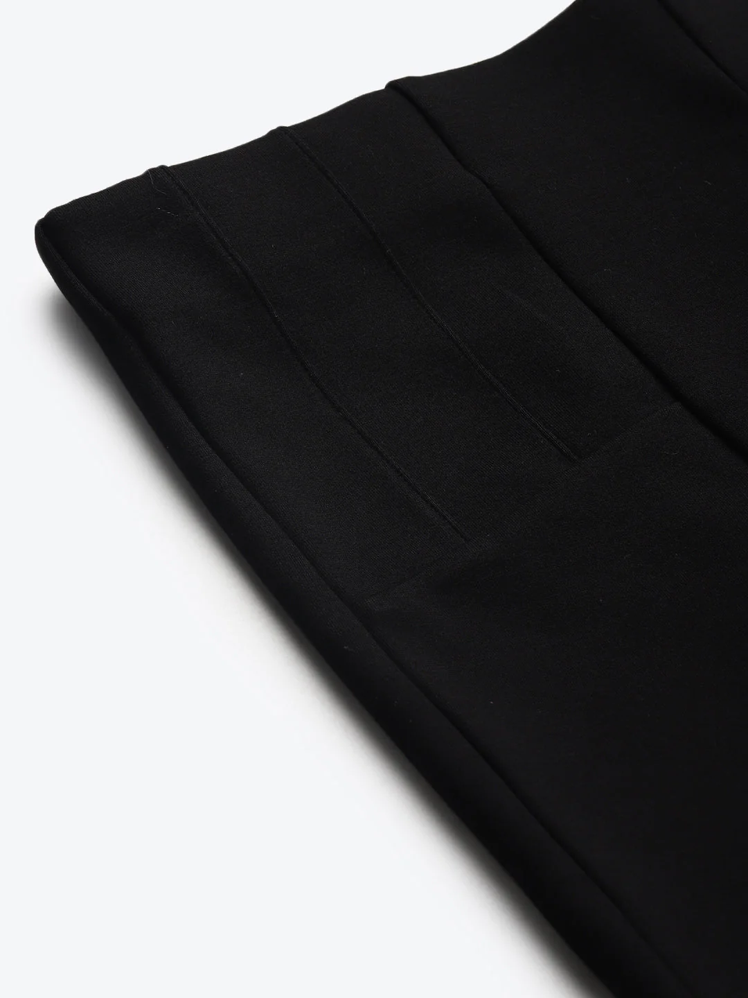 Women Black Back Zipper High Waist Jeggings - Image 6