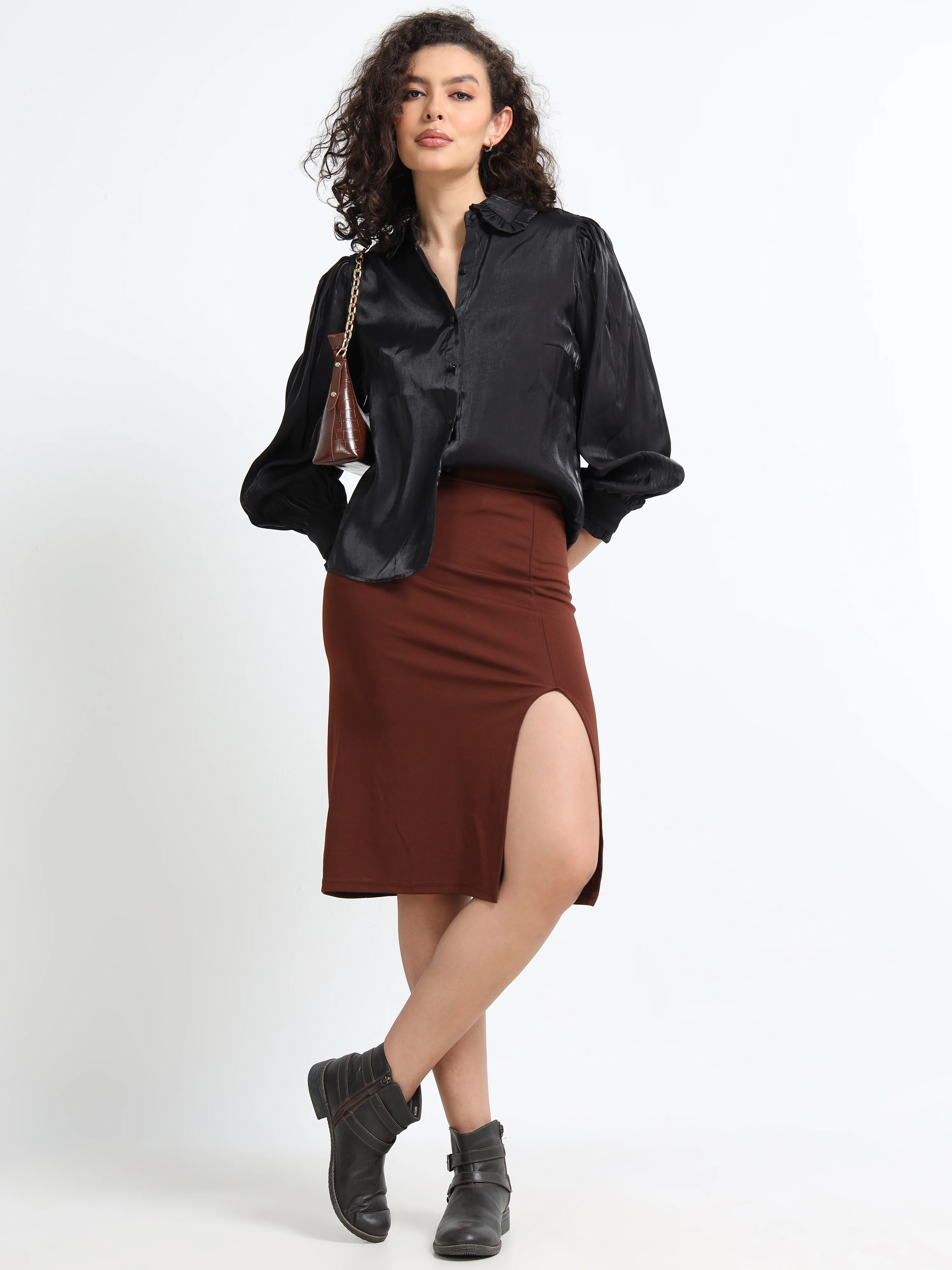 Women Party Balloon Sleeve Shirt - Image 2