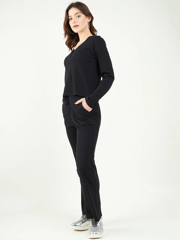 Women Black Body Odour Free Co-Ords Set - Image 3