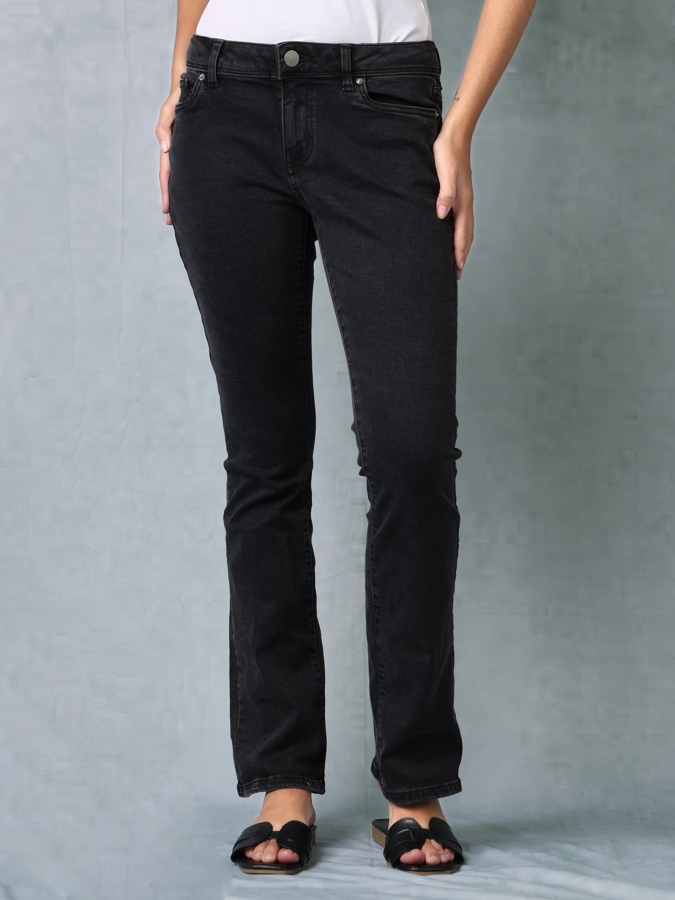 Women Black Bootcut jeans - Image 3