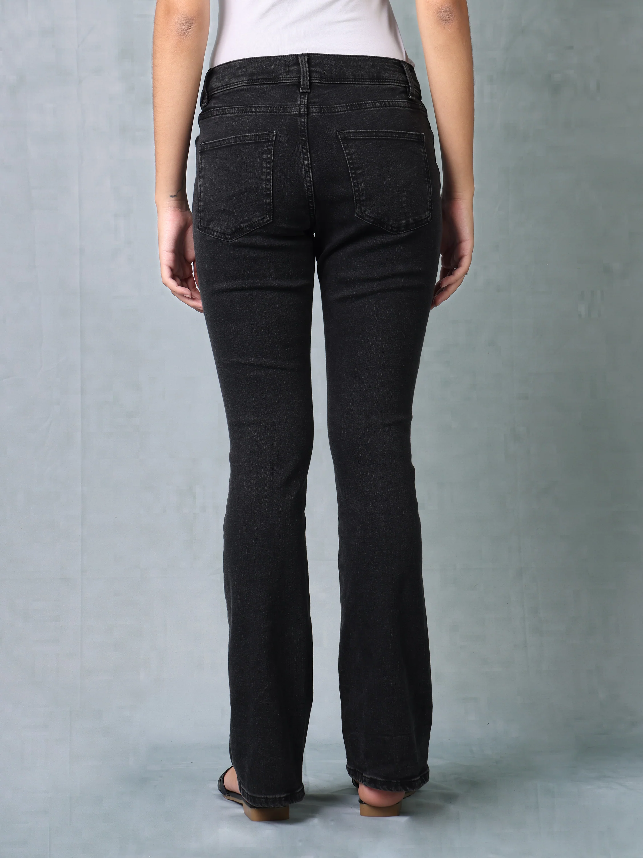 Women Black Bootcut jeans - Image 4