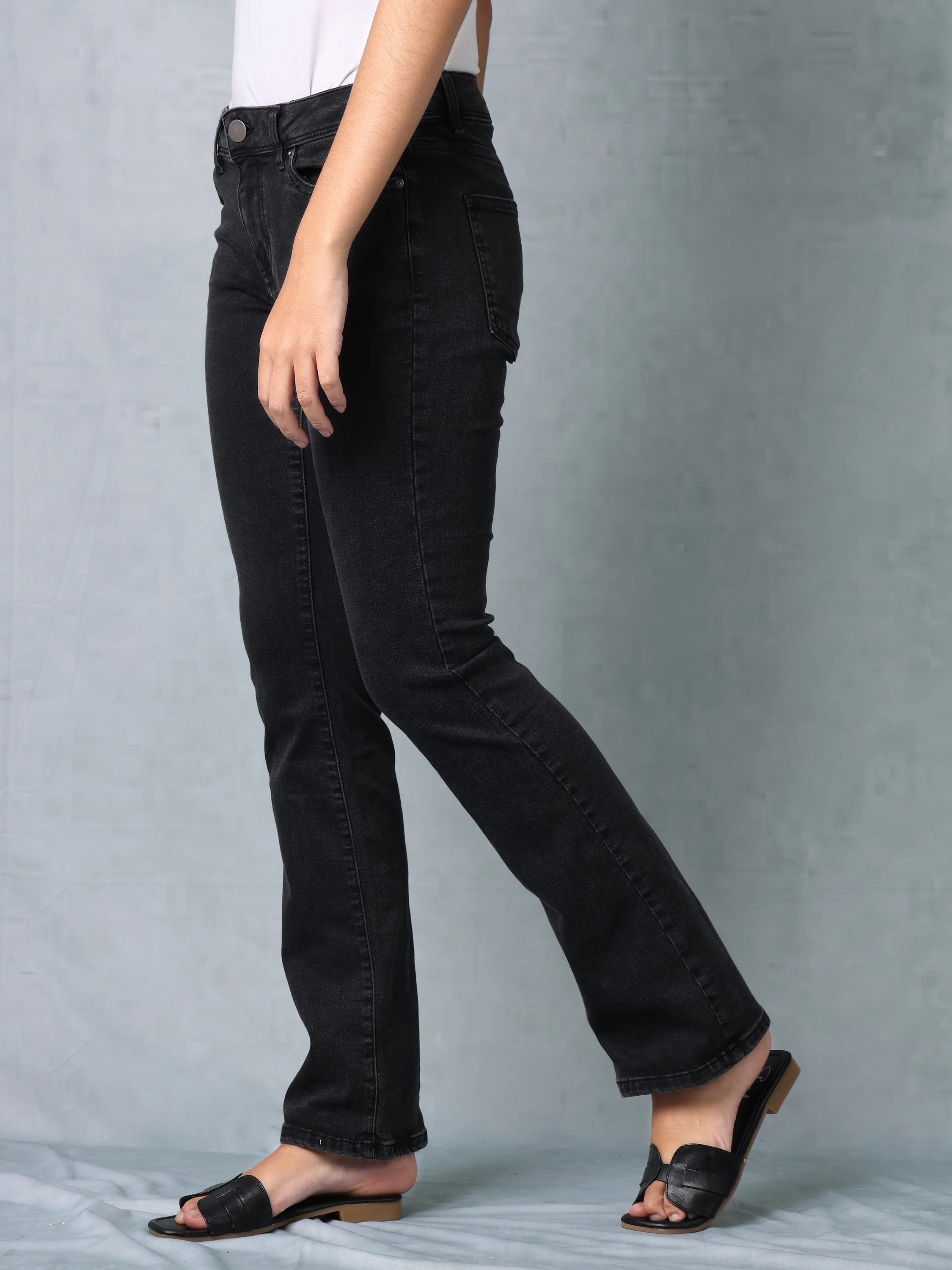 Women Black Bootcut jeans - Image 5