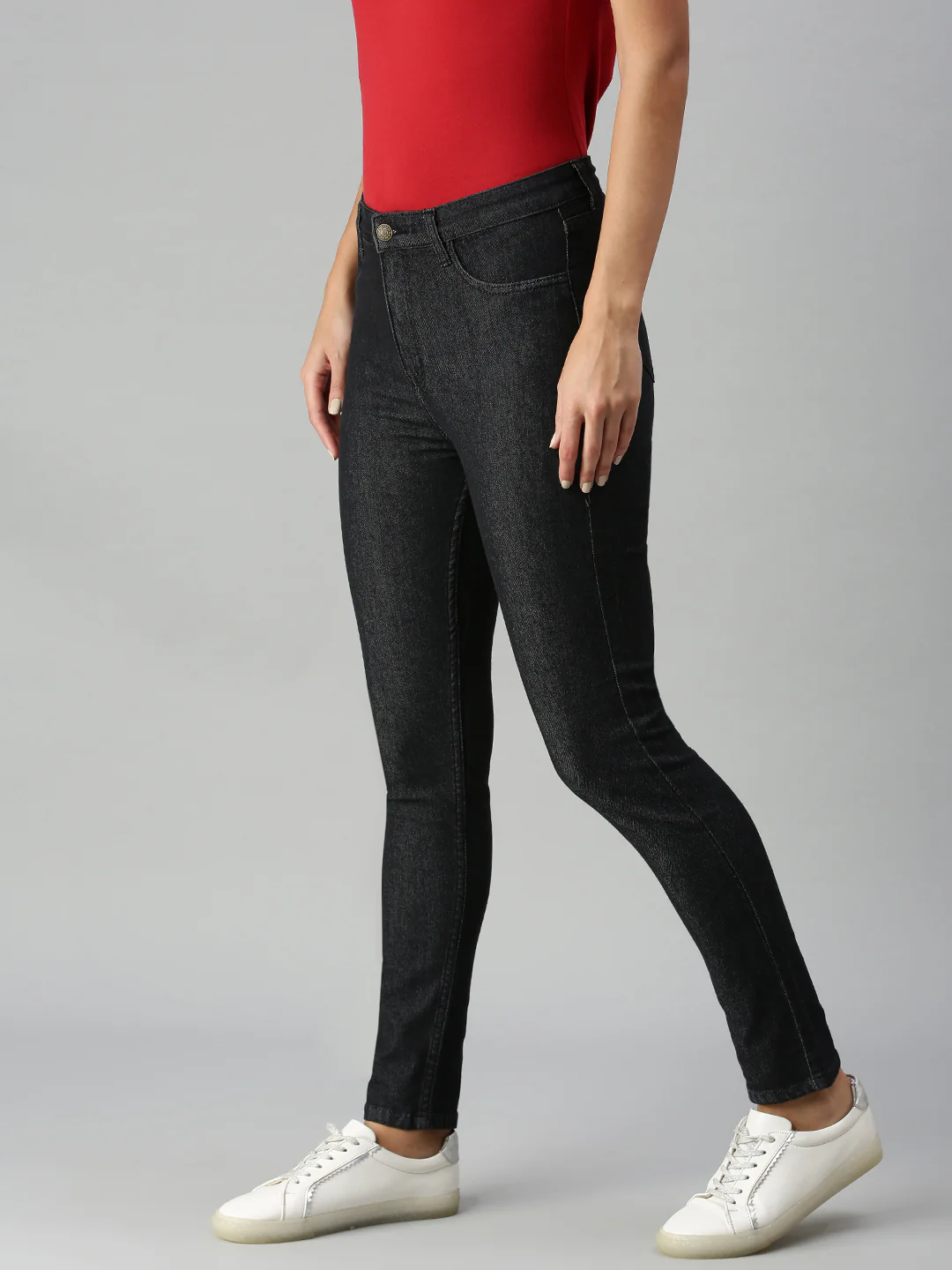 Women Black Casual Jegging - Image 2