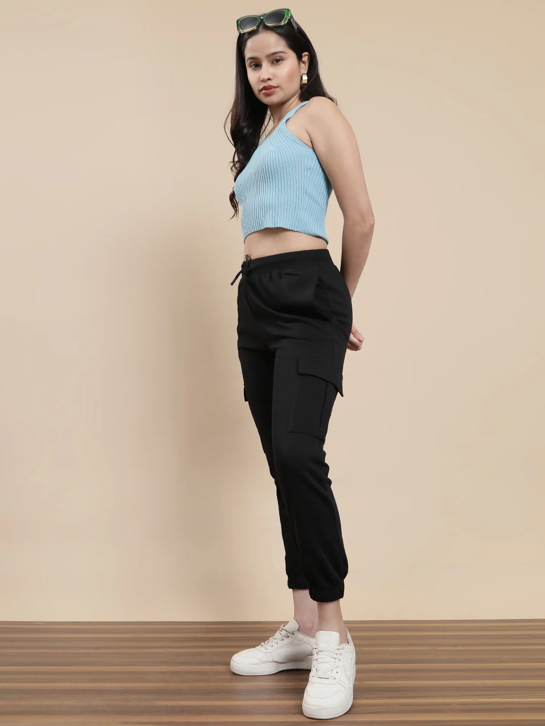 Women Black Casual Jogger - Image 5