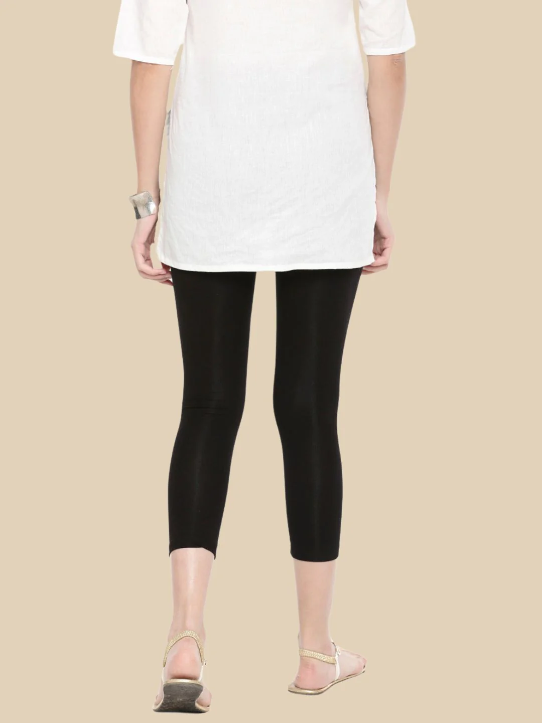 Women Black Casual Leggings - Image 4