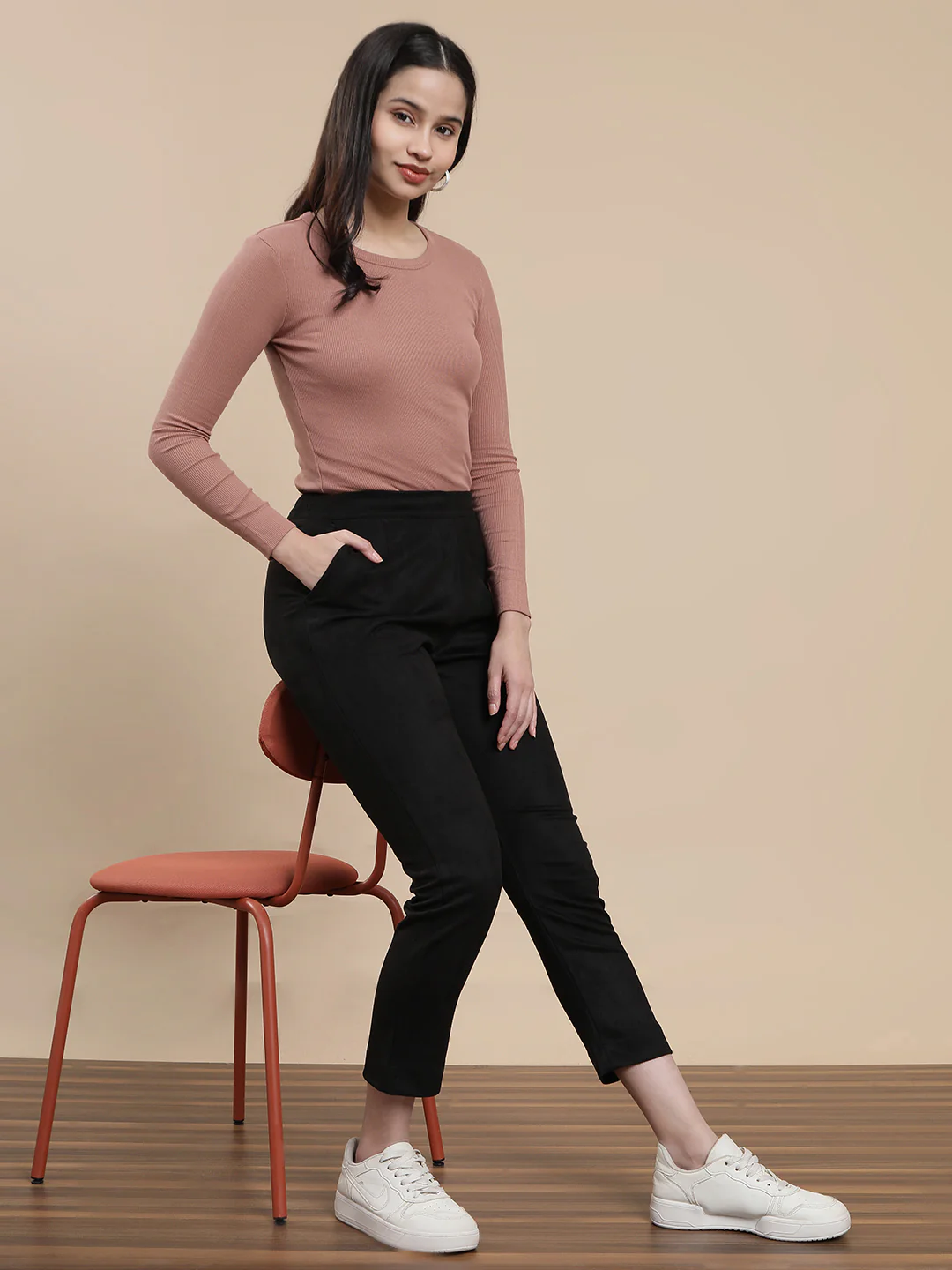 Women Black Casual Pants - Image 5