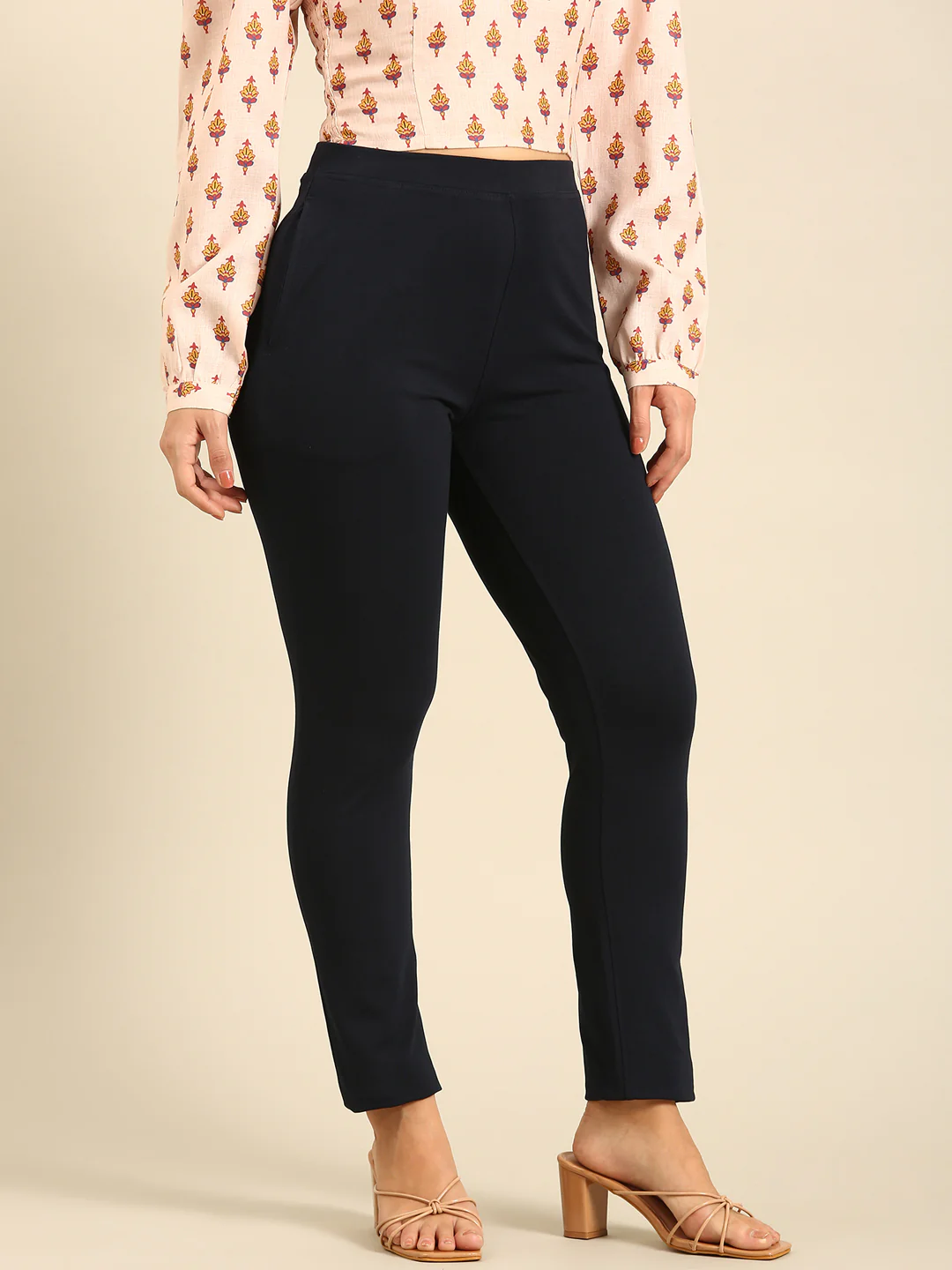 Women Black Casual Pants - Image 3