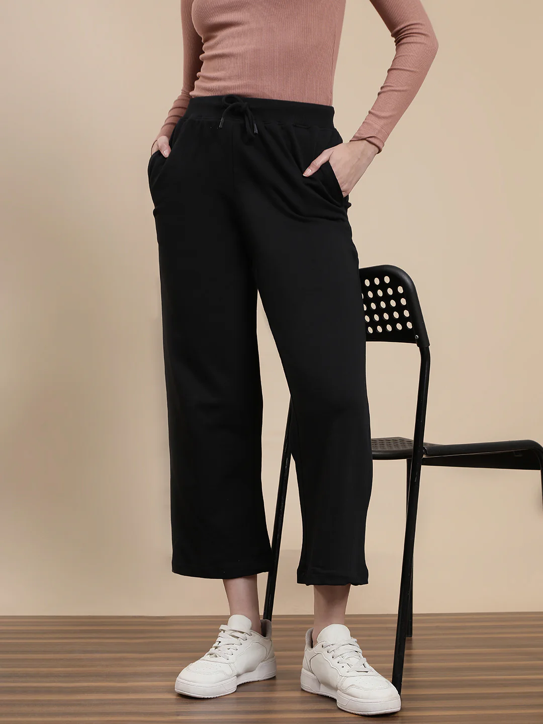 Women Black Casual Pants - Image 4