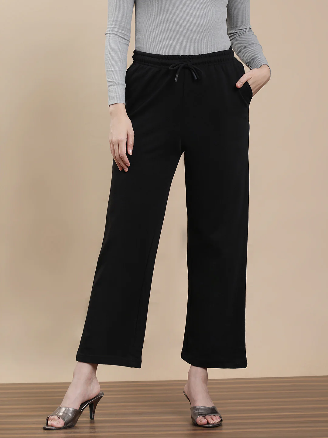 Women Black Casual Pants - Image 2