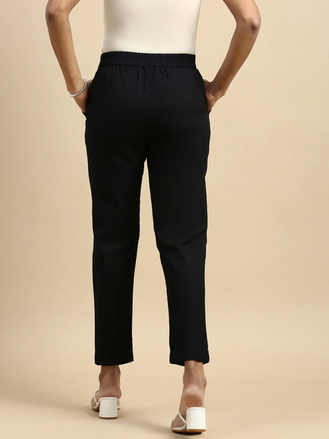 Women Black Casual Pants - Image 4