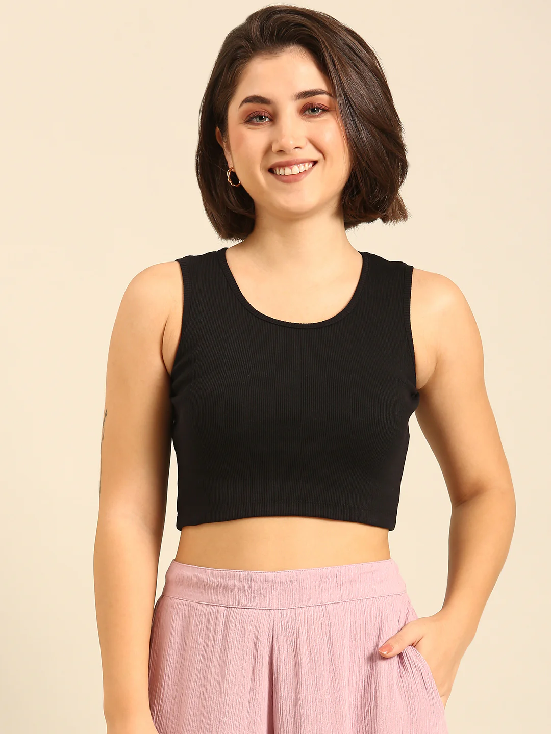 Women Black Casual Top