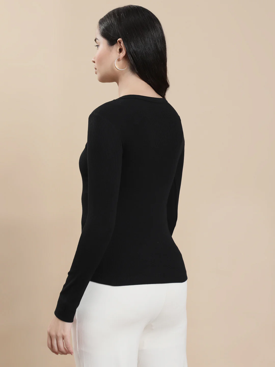 Women Black Casual Top - Image 2