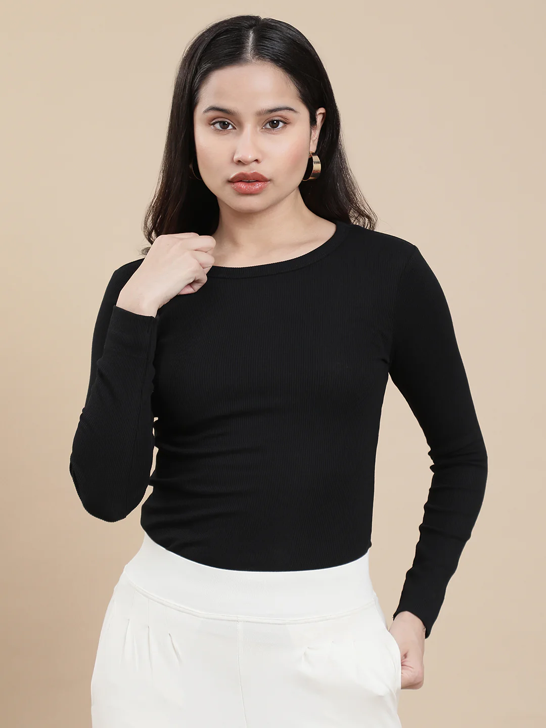 Women Black Casual Top - Image 3