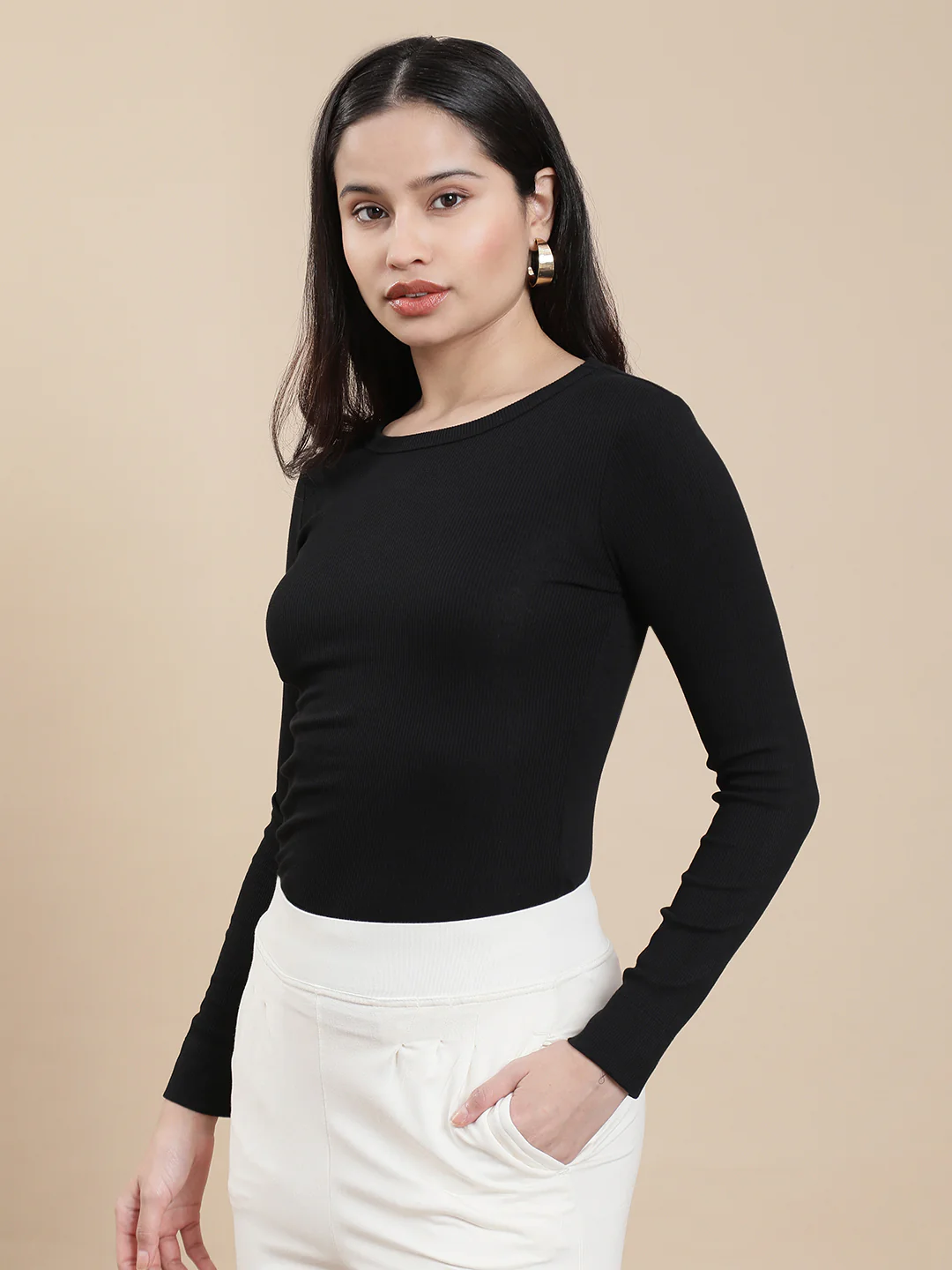 Women Black Casual Top - Image 4