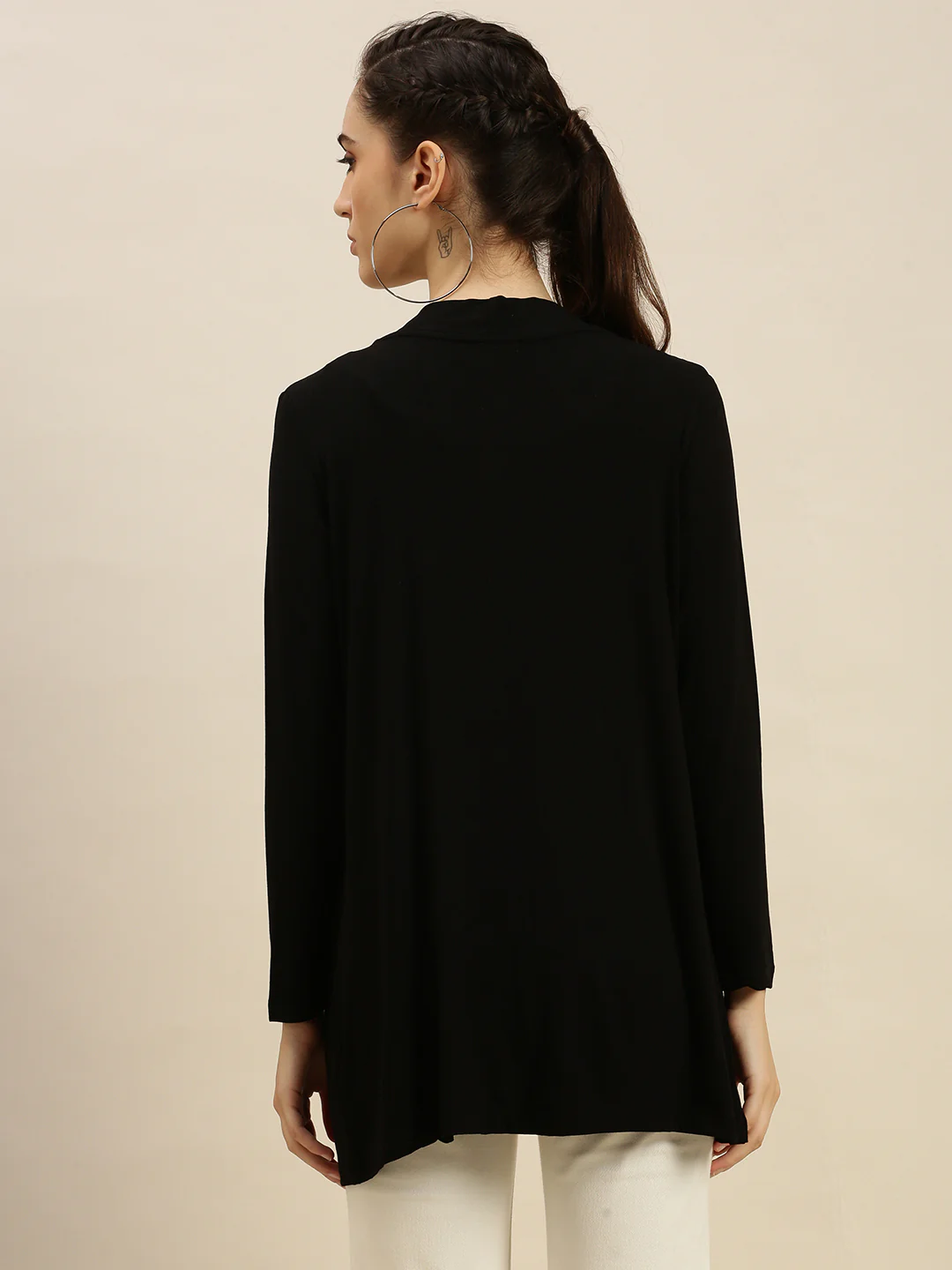 Women Black Casual Top - Image 4