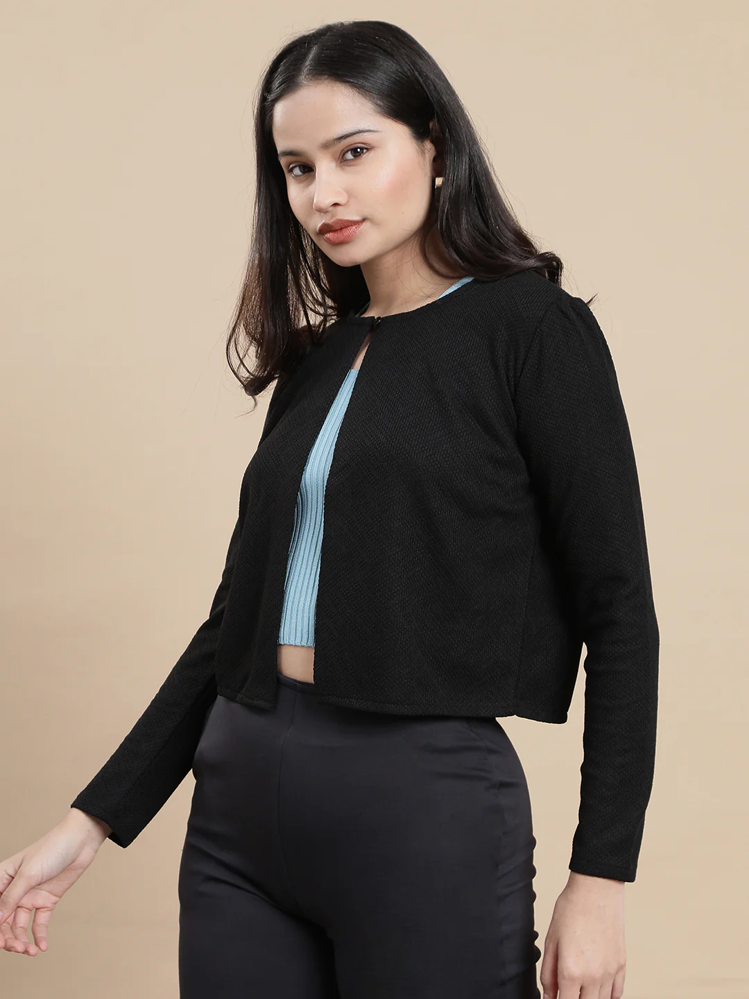 Women Black Casual Top - Image 4