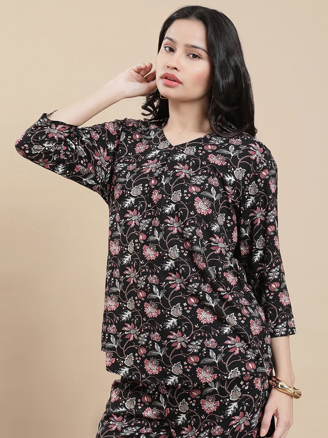 Women Black Festive Top - Image 4