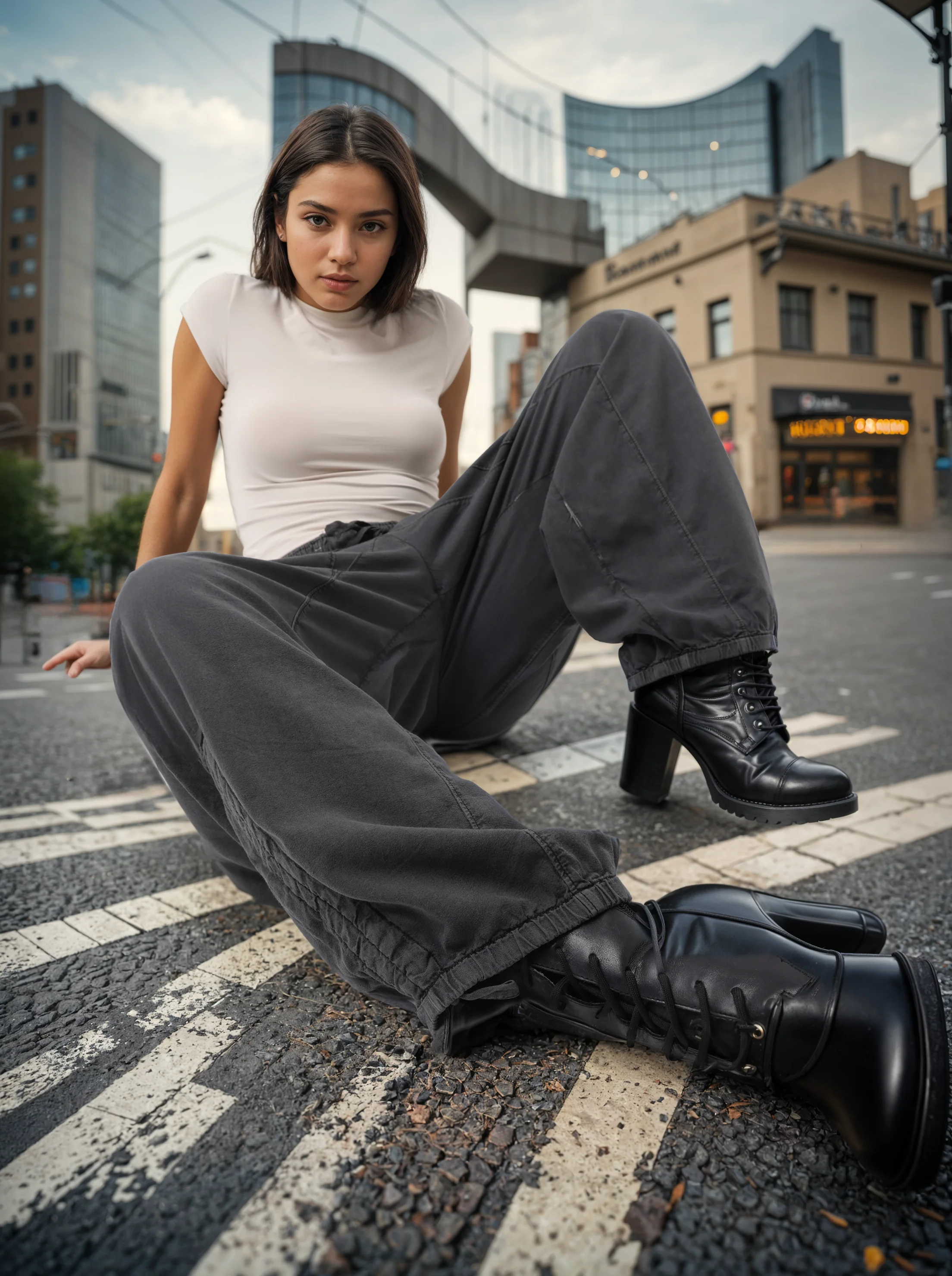 Women Black Comfort Fit Joggers Pants - Image 4