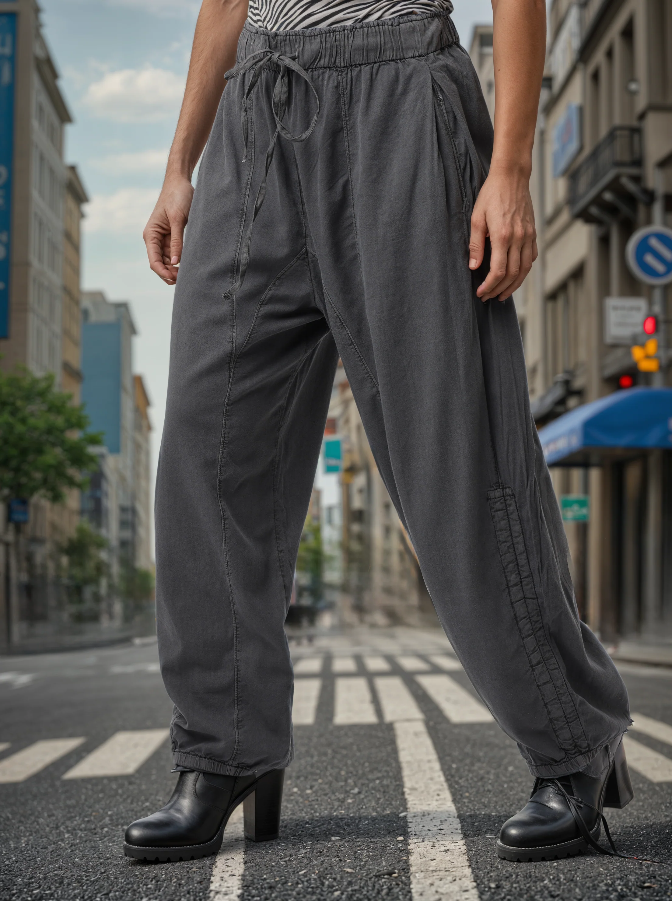 Women Black Comfort Fit Joggers Pants - Image 6
