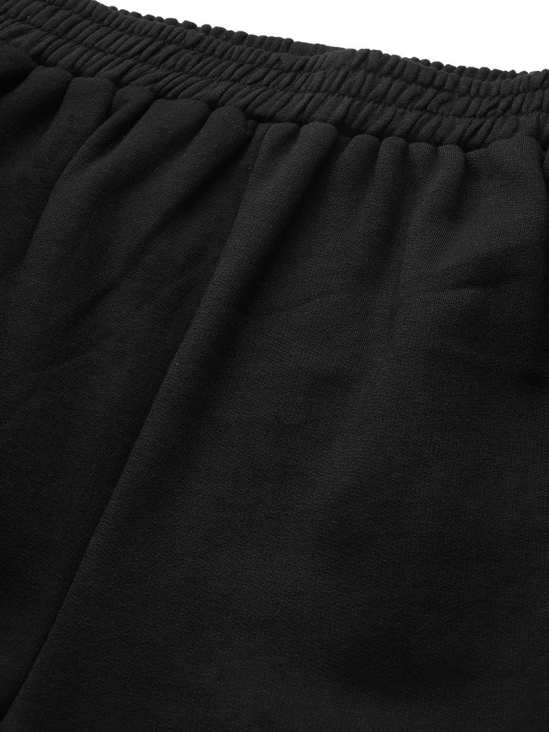 Women Black Fleece Jogger - Image 5