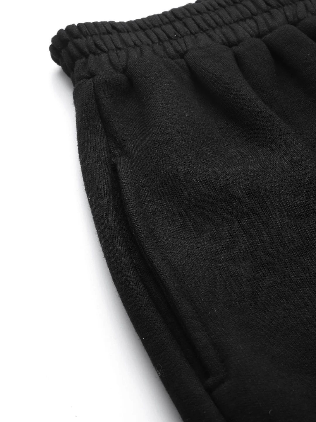 Women Black Fleece Jogger - Image 6