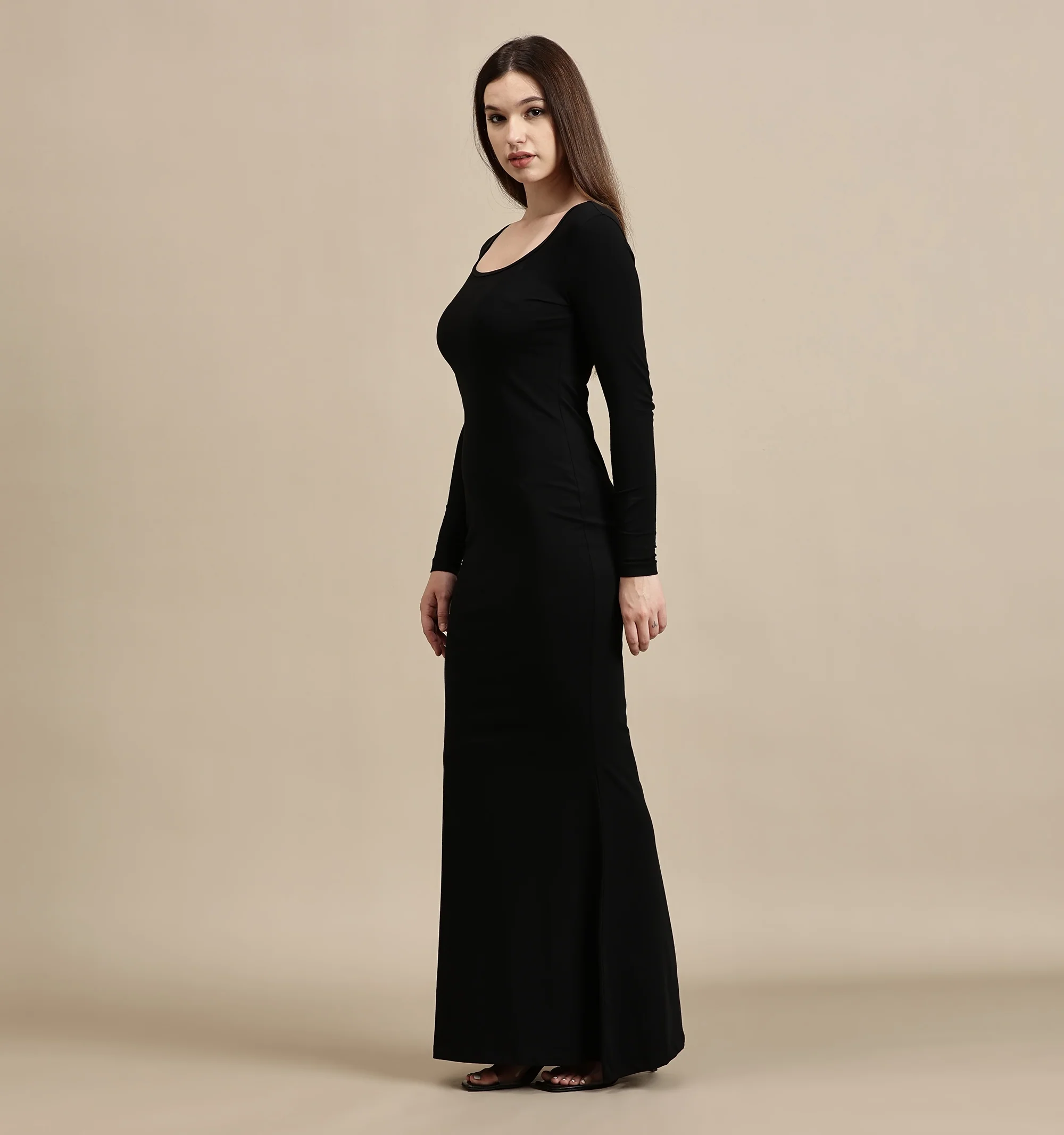 Women Black Full Sleeve Dress - Image 6