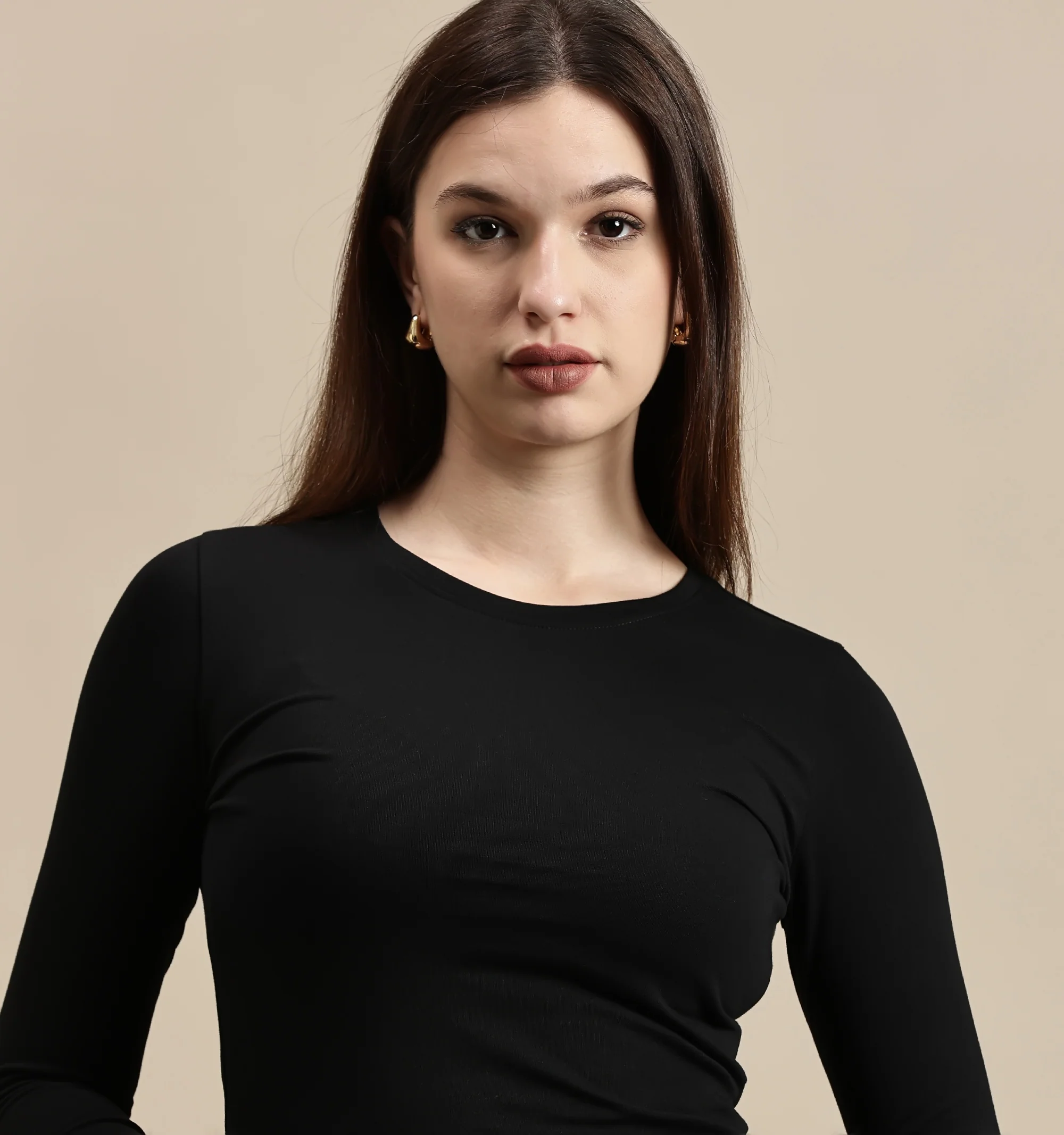 Women Black Full Sleeve Top - Image 4