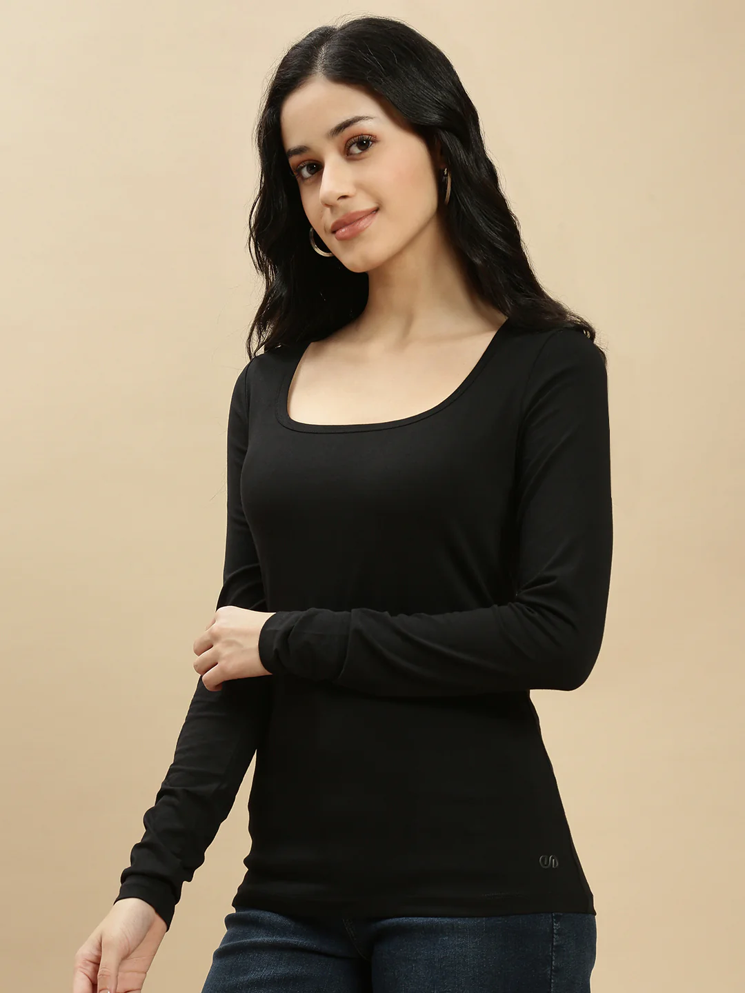 Women Black Full Sleeve Top - Image 5