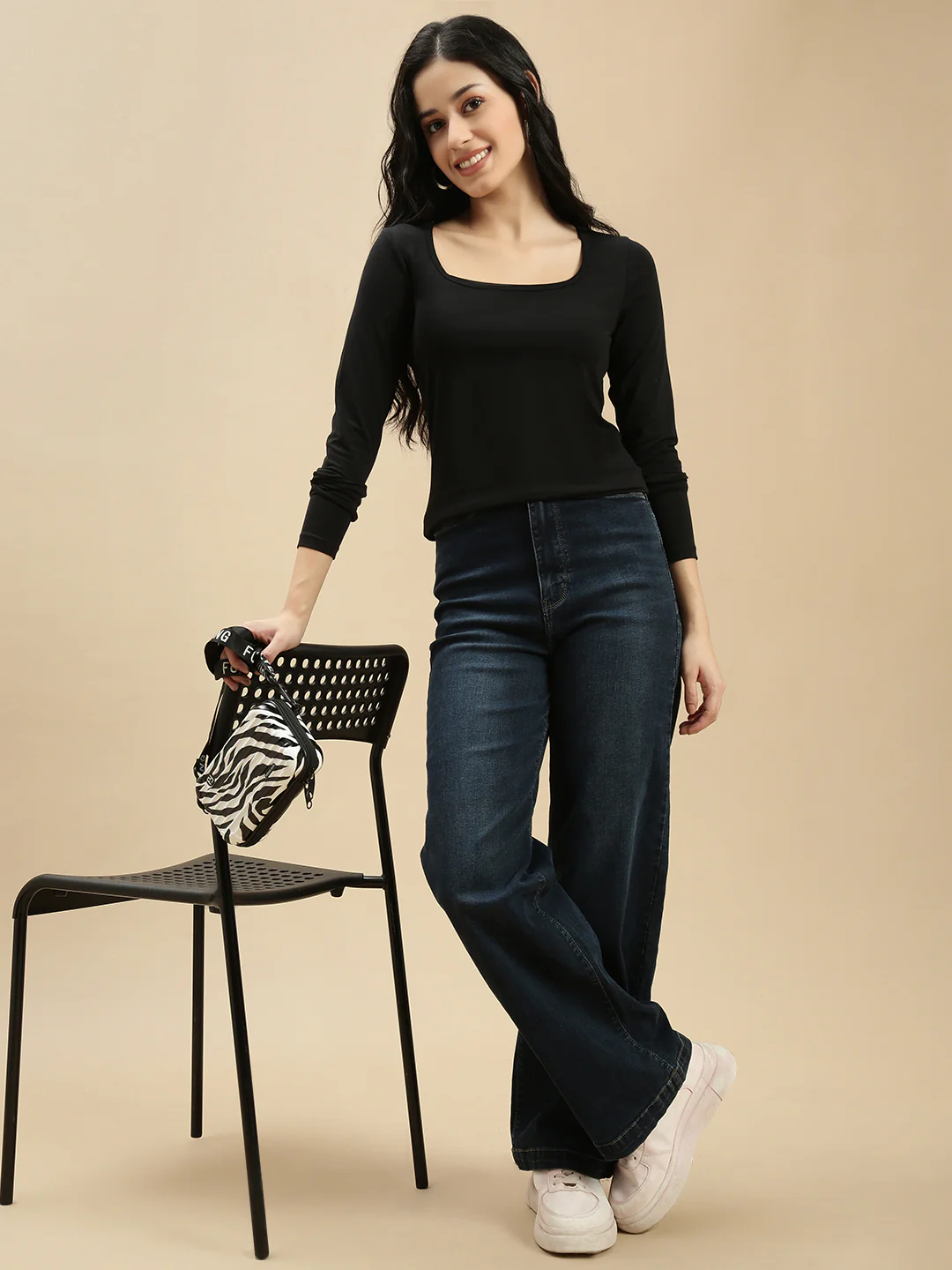Women Black Full Sleeve Top - Image 6