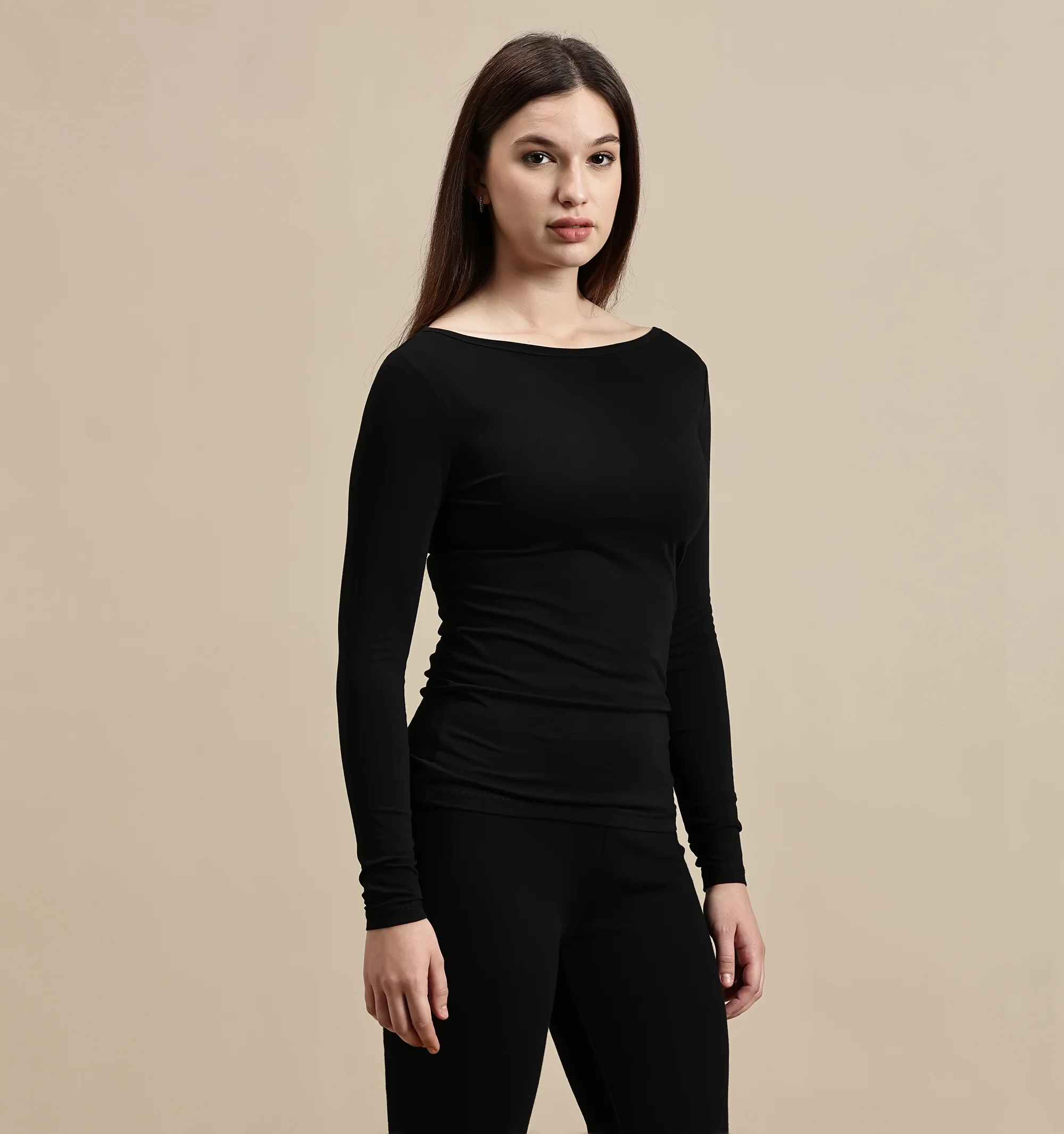 Women Black Full Sleeve Top - Image 6