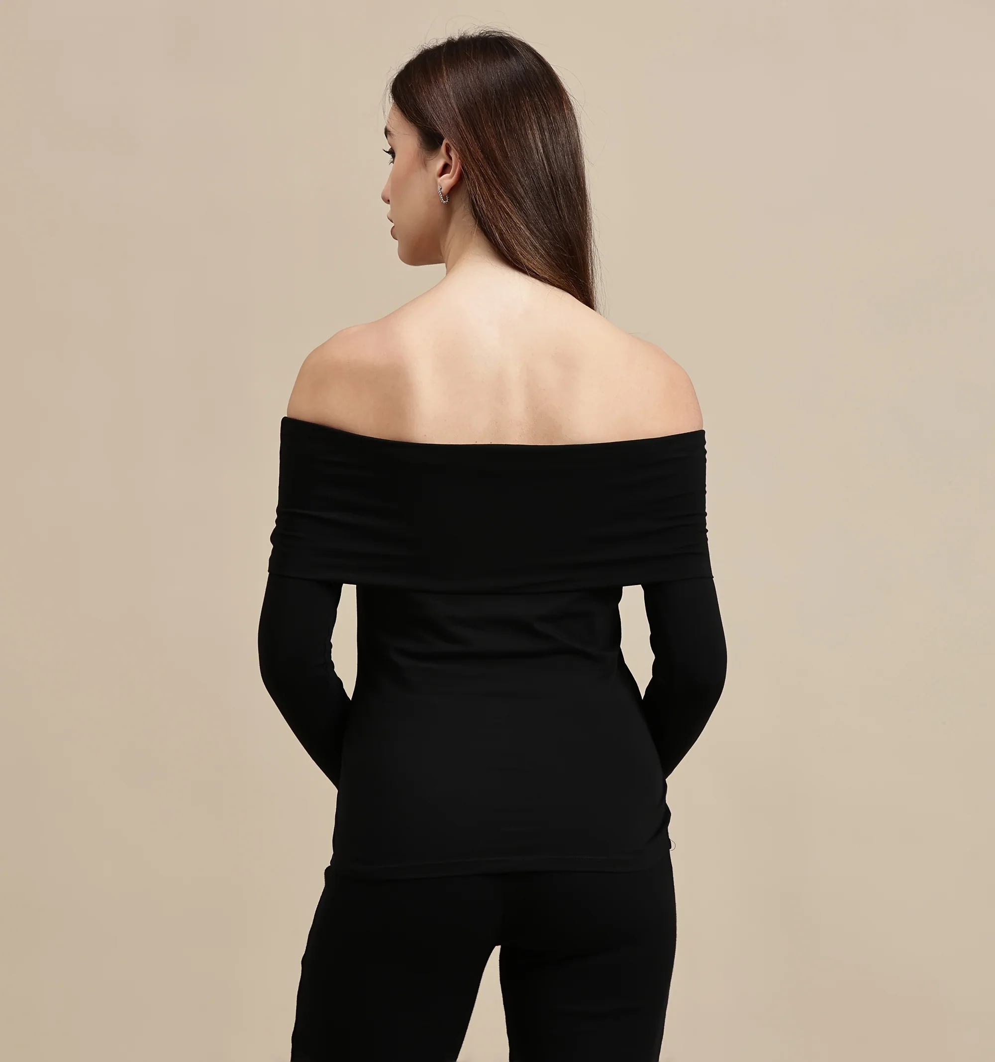 Women Black Full Sleeve Top - Image 3