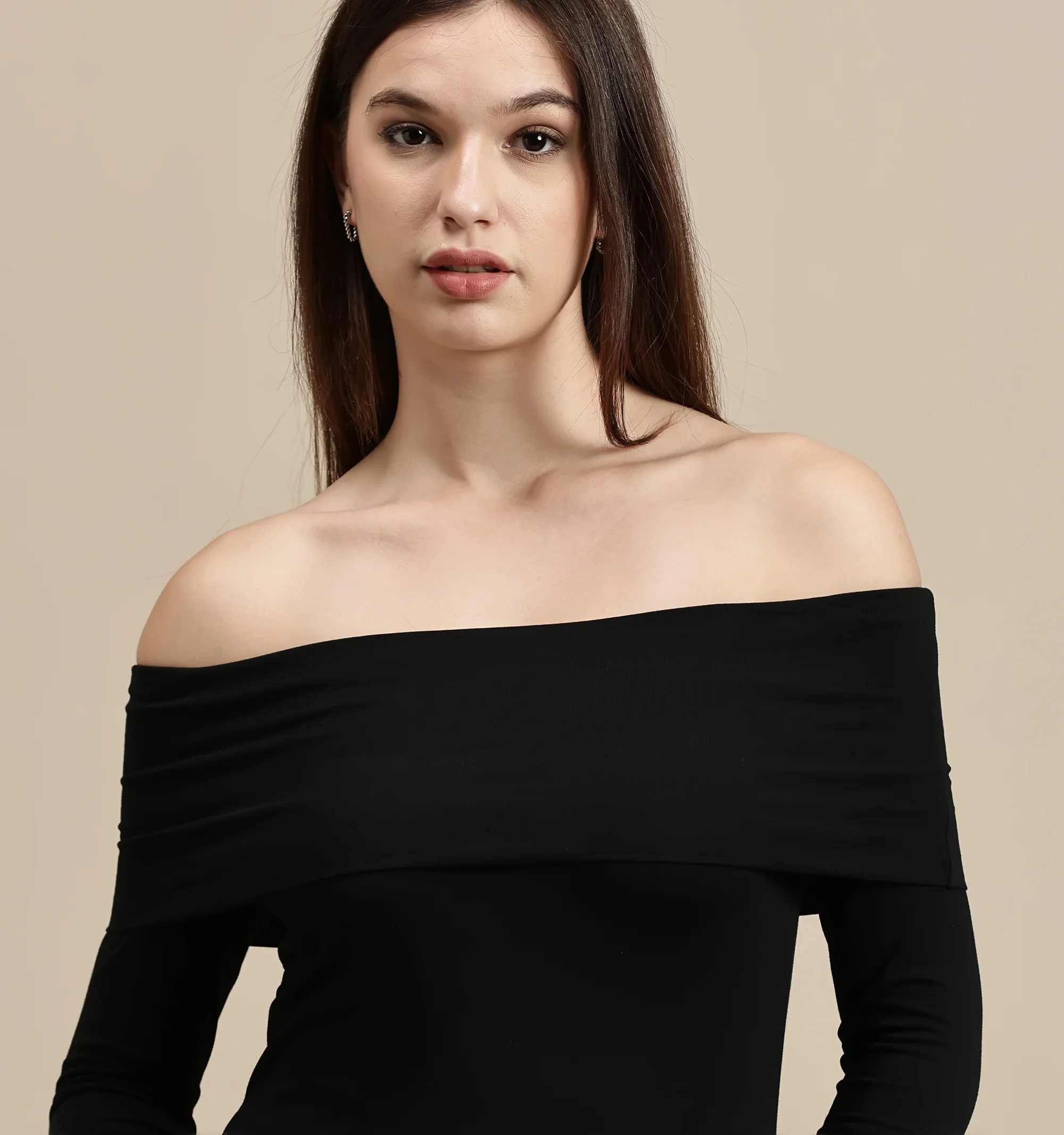 Women Black Full Sleeve Top - Image 4
