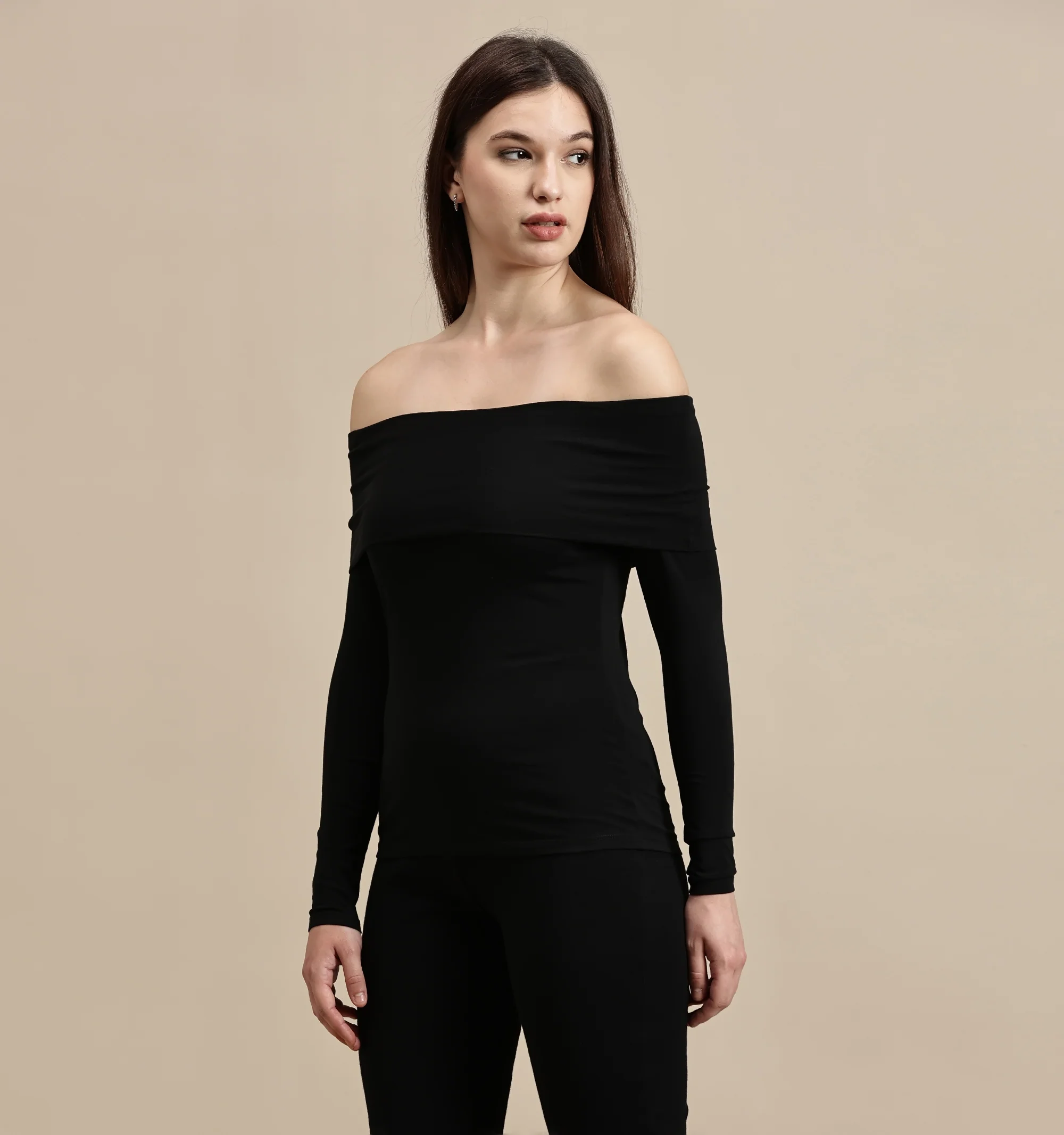 Women Black Full Sleeve Top - Image 5