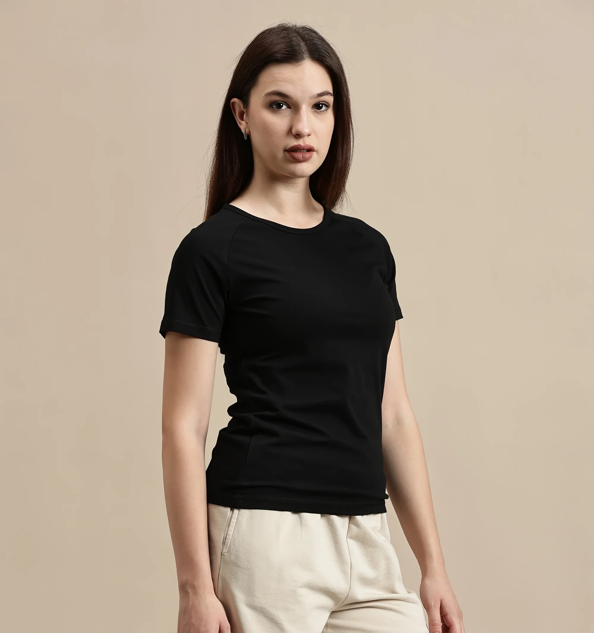 Women Black Half Sleeve Top - Image 6