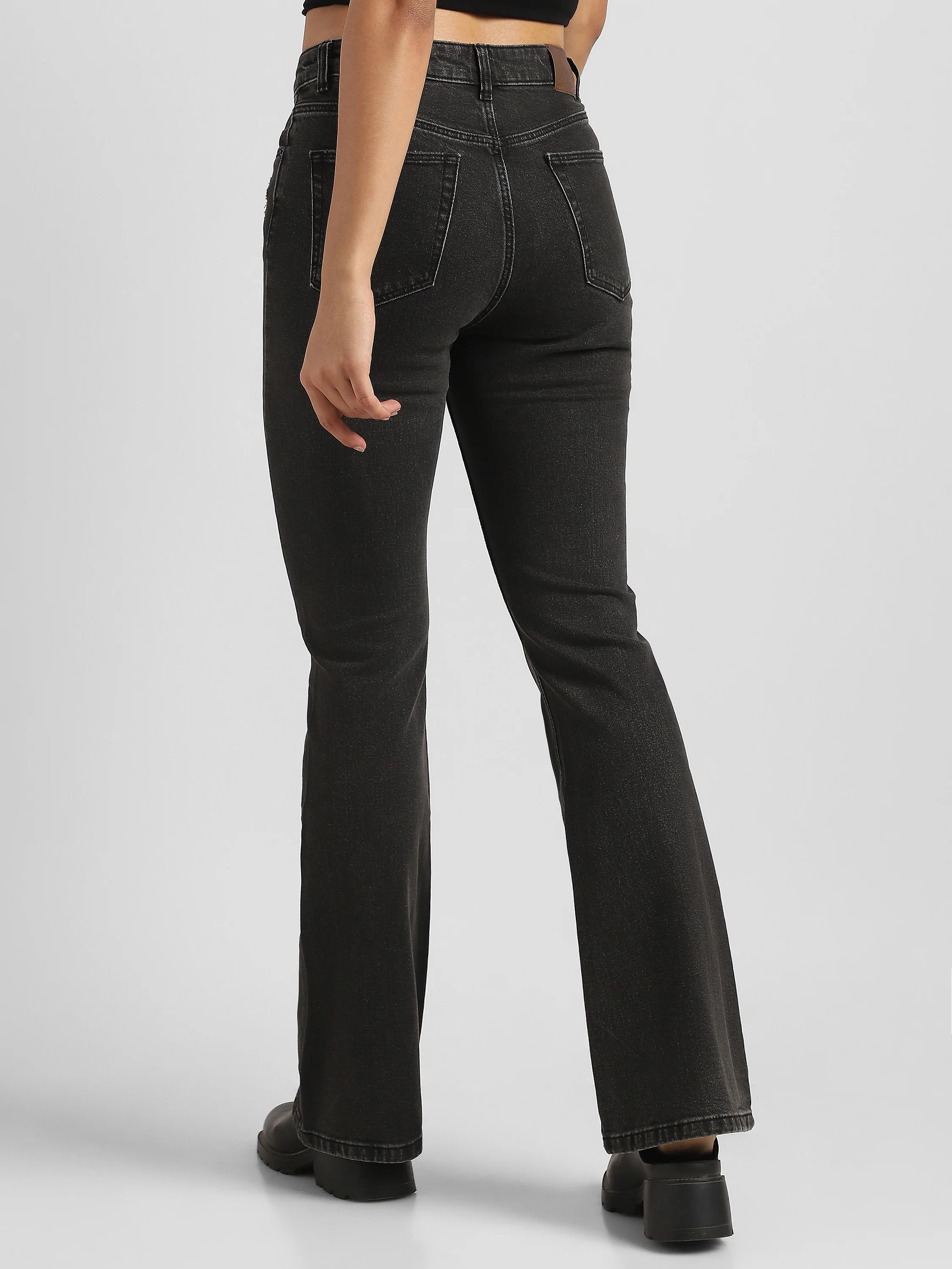 Women Black high waist Bootcut Jeans - Image 4