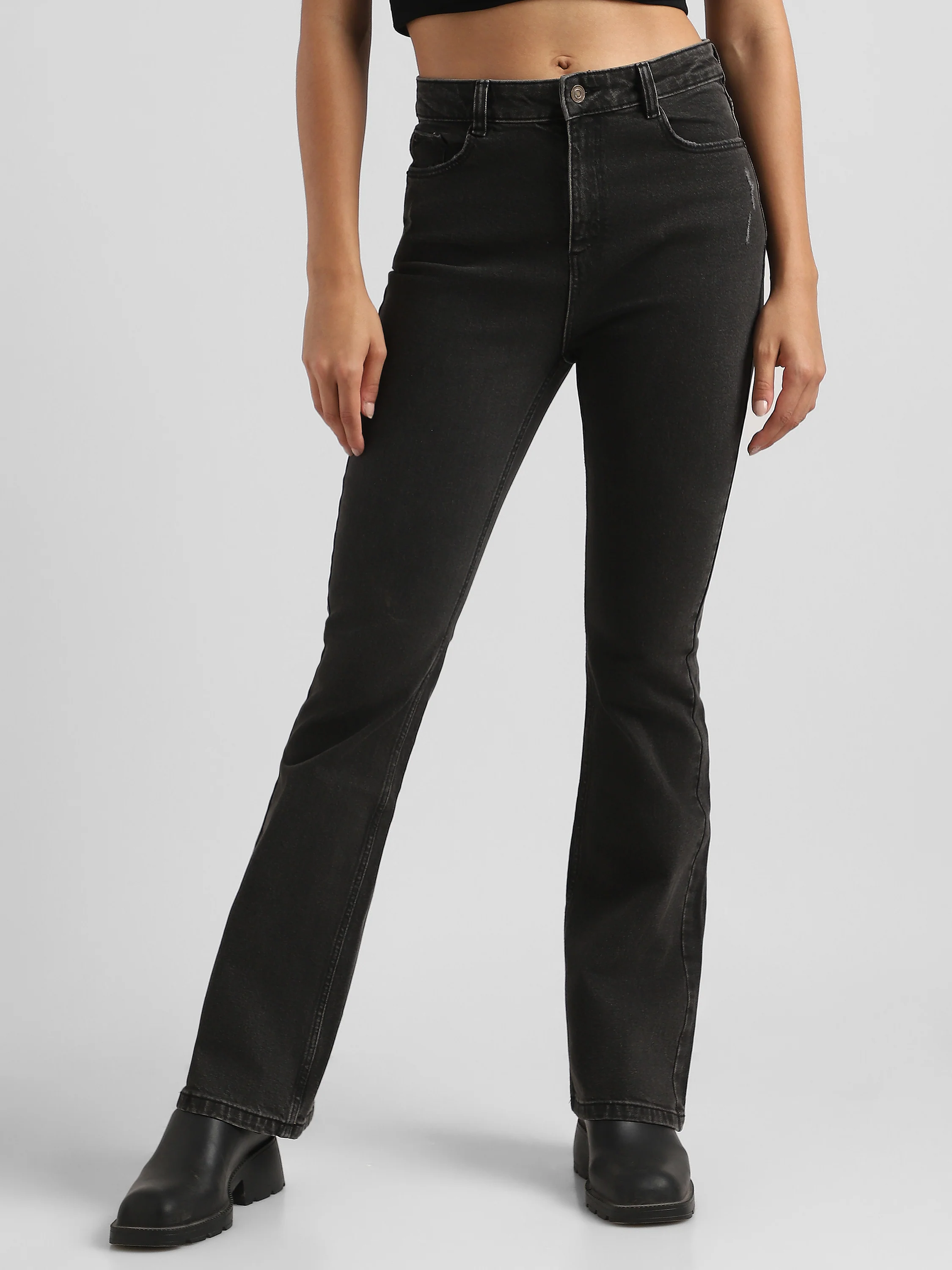 Women Black high waist Bootcut Jeans - Image 7