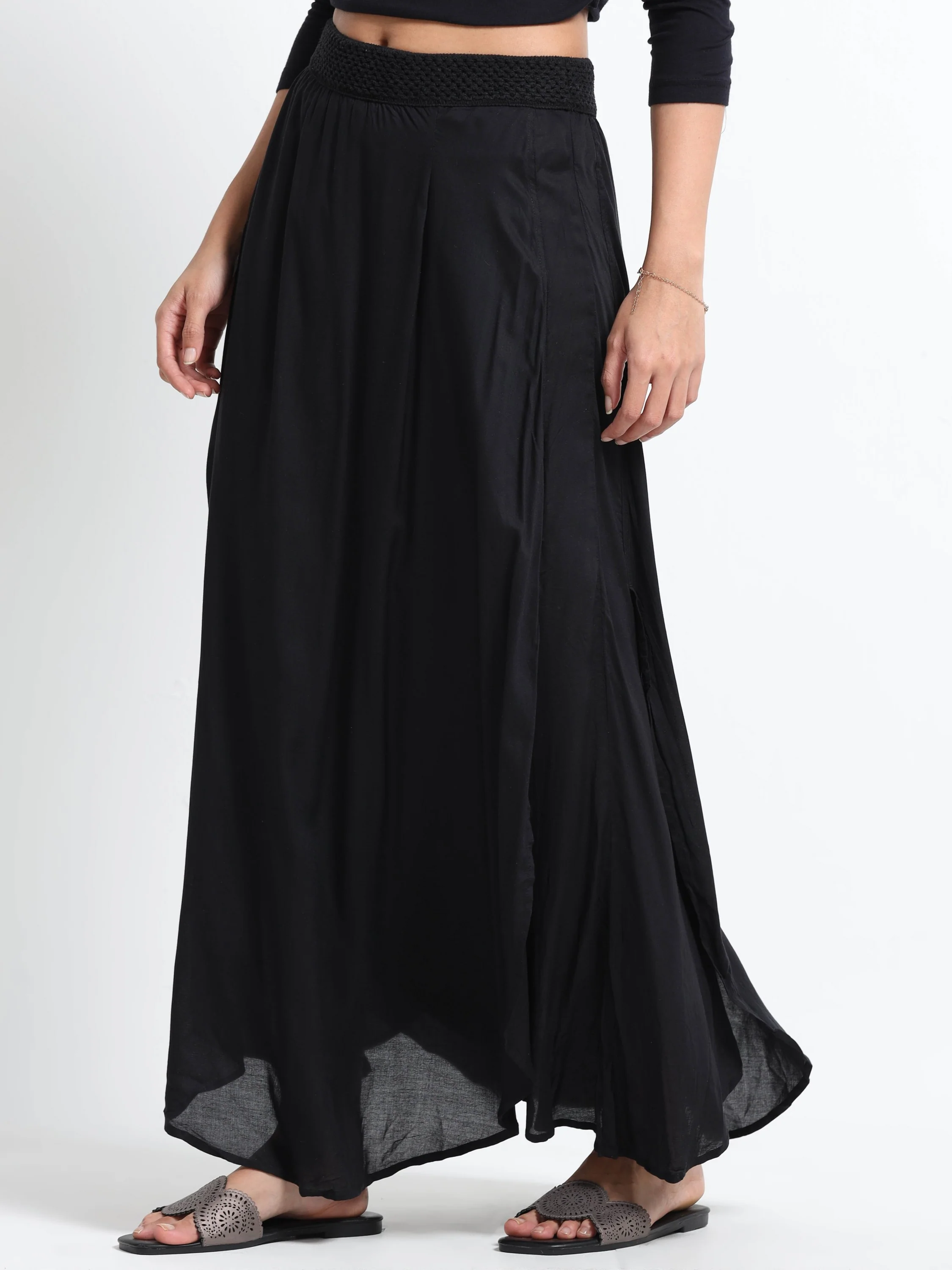 Women Side Slit Maxi Skirt - Image 3