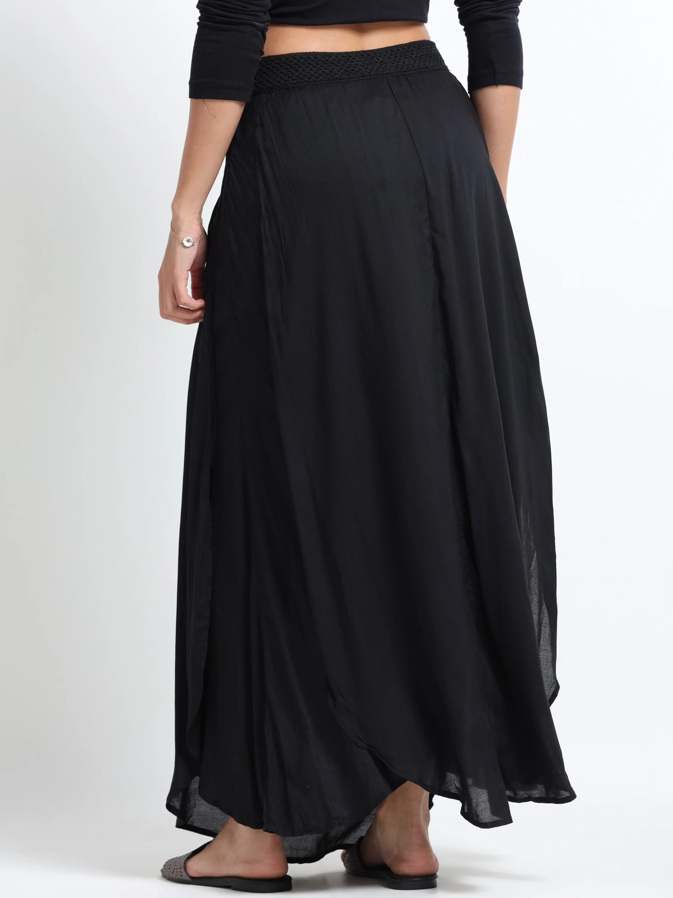 Women Side Slit Maxi Skirt - Image 4