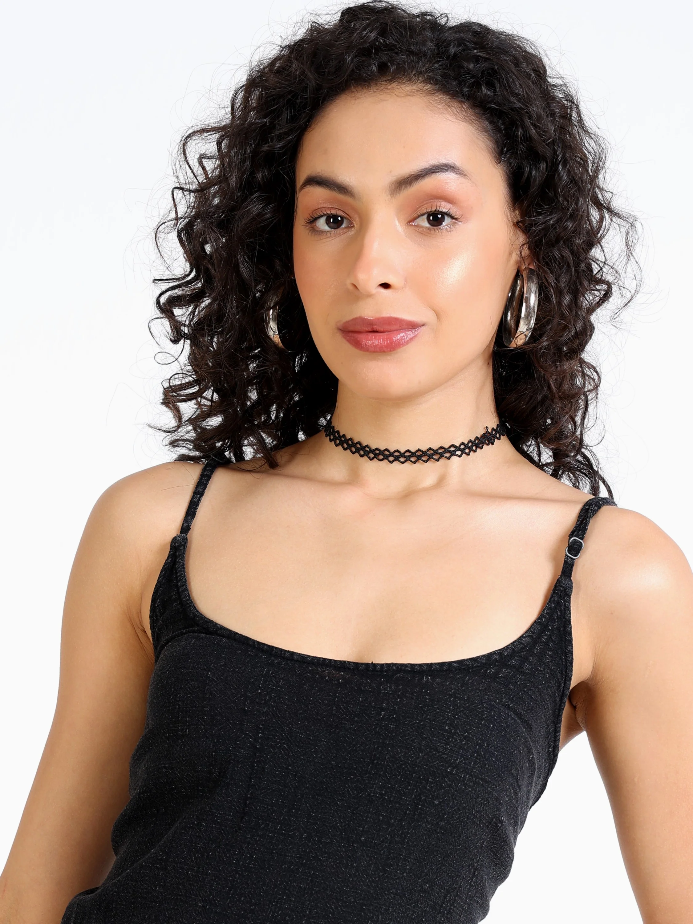 Women Black Muslin A-Line Dress - Image 6
