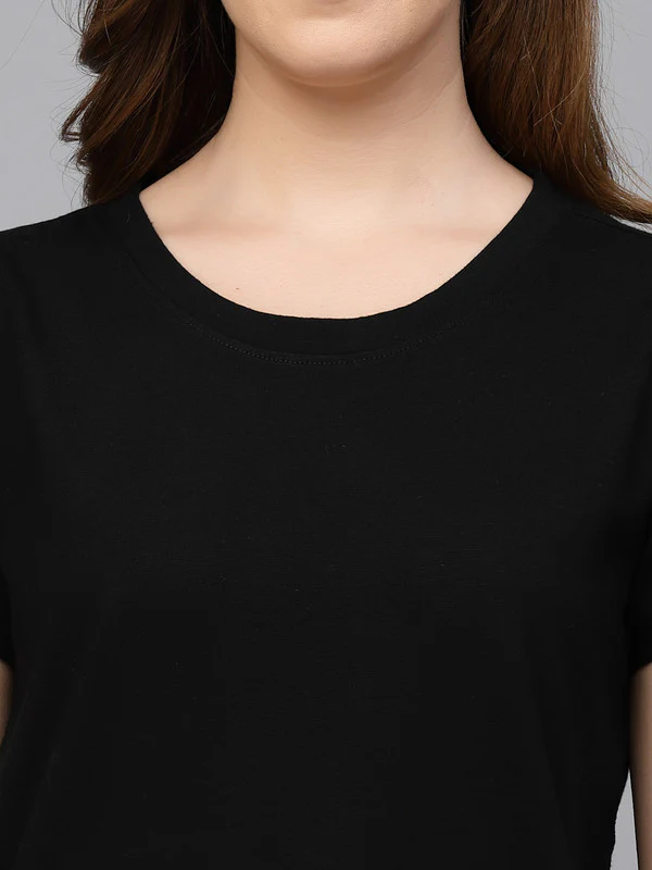 Women Black Odor-Free T-Shirt - Image 6