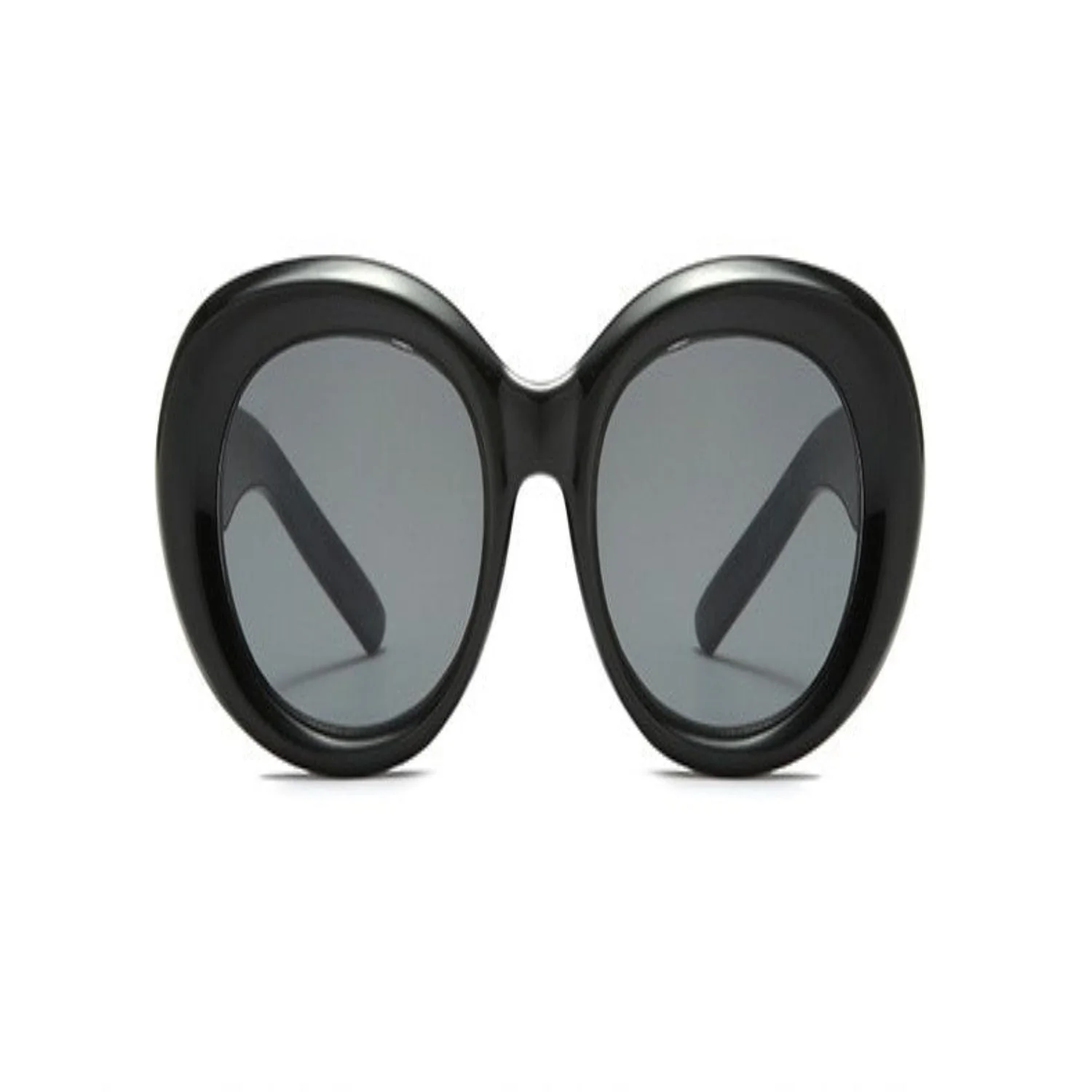 Women Black Oval Lens Sunglasses - Image 5