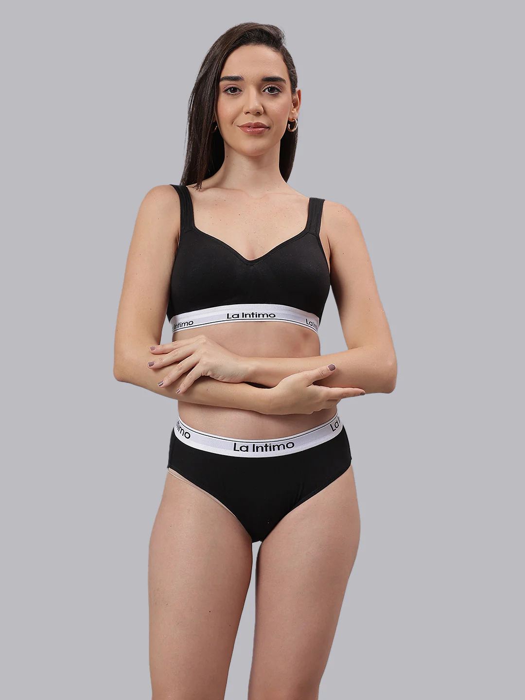 Women Plush Beauty T-Shirt Bra Combo Set - Image 5