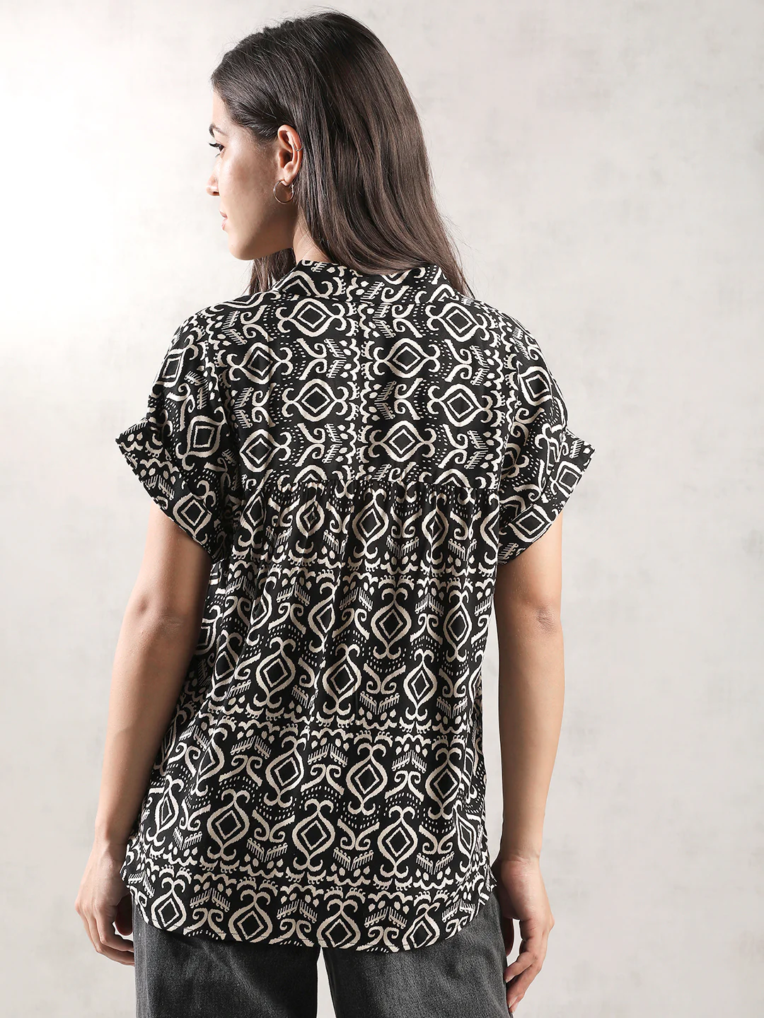 Women Black Regular Fit Top - Image 3
