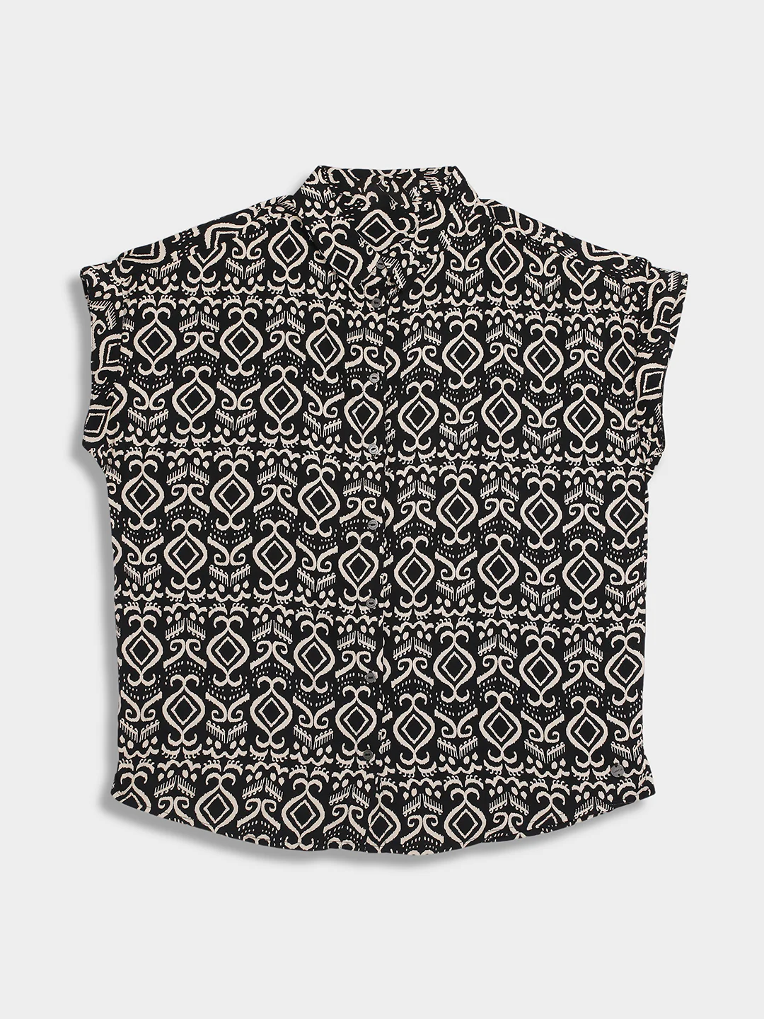 Women Black Regular Fit Top - Image 7