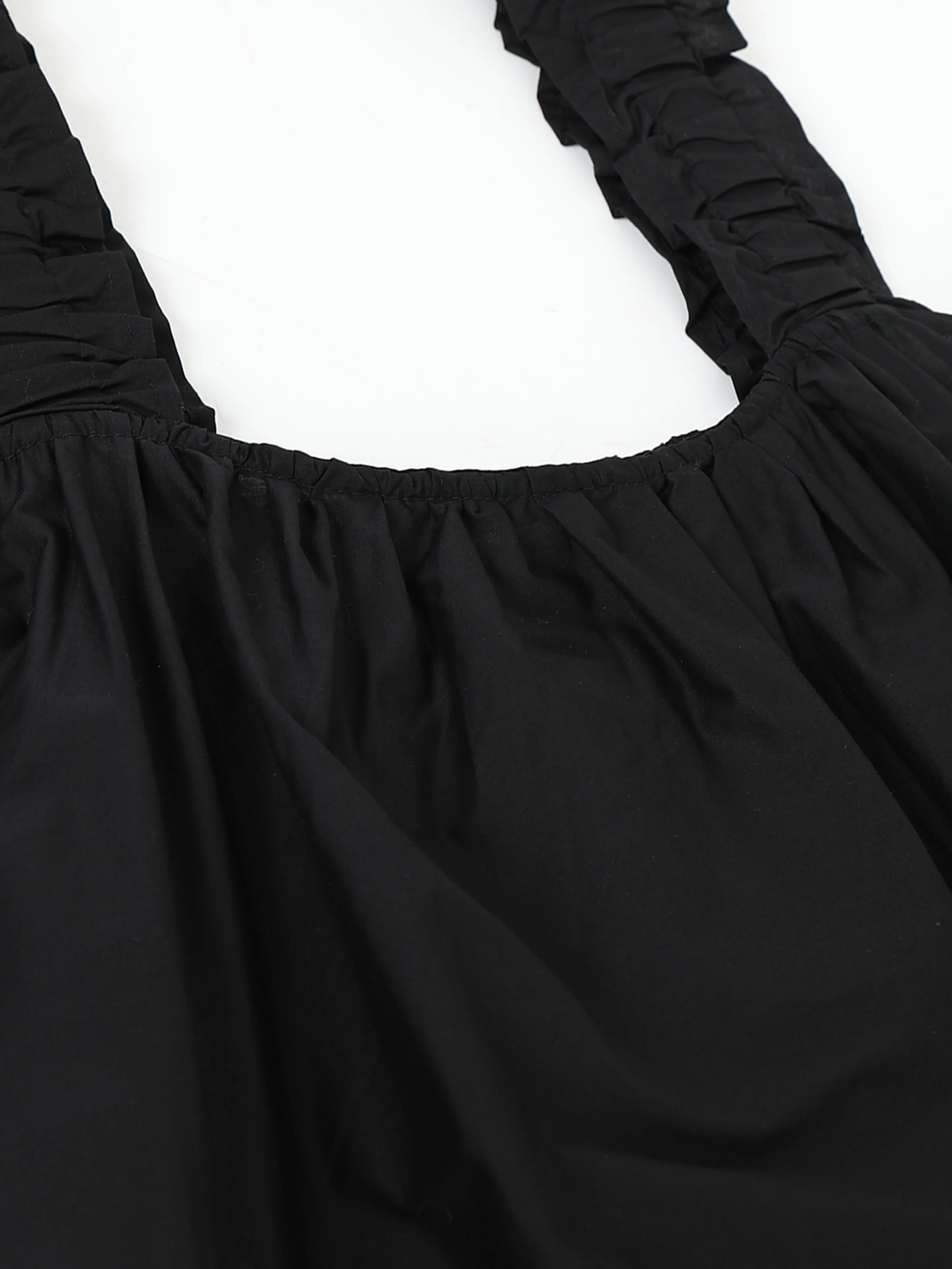 Women Black Relaxed Midi Dress - Image 7
