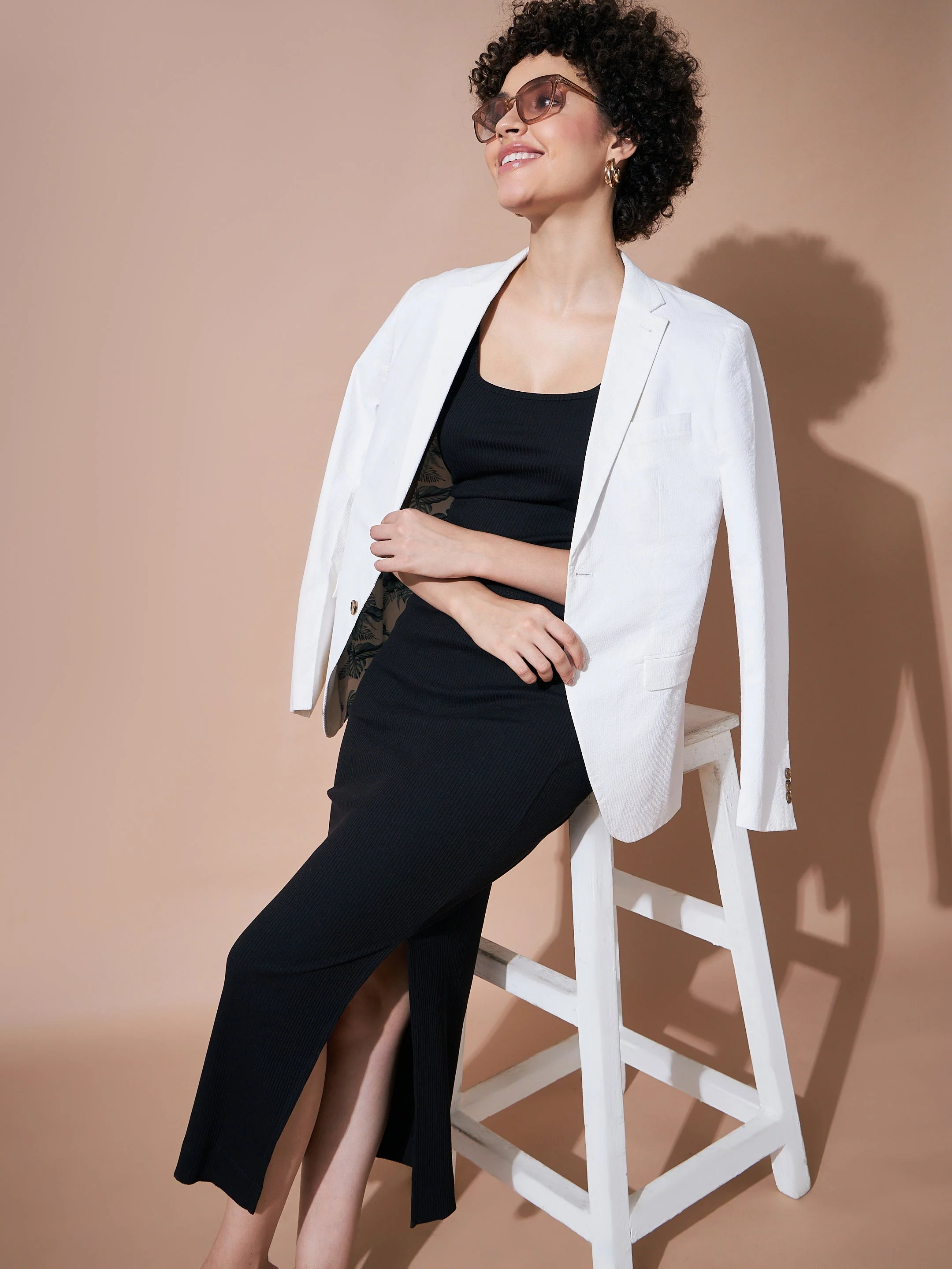 Women Black Rib Sleeveless Top - Image 6